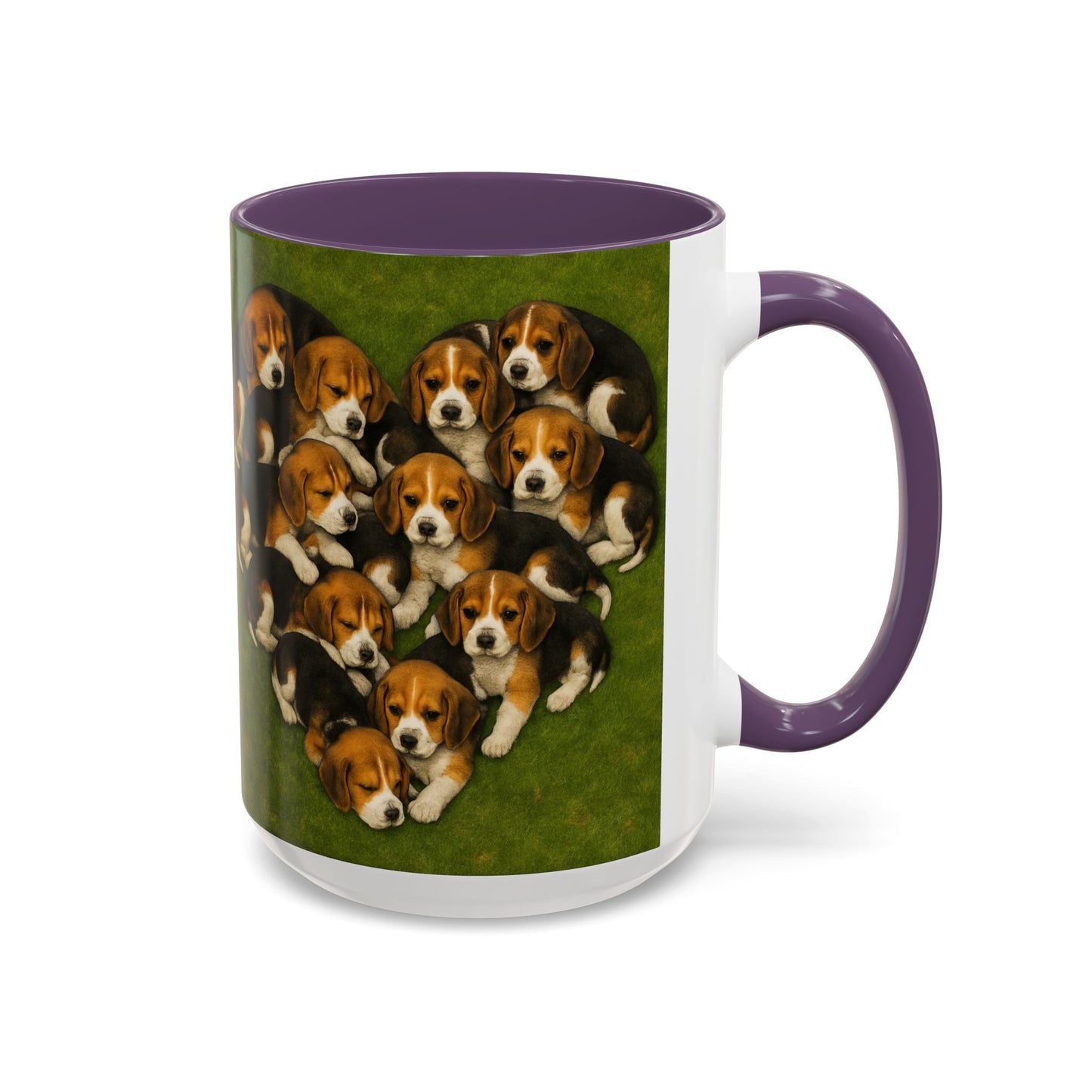 Beagle puppies Accent Coffee Mug - Perfect Gift for Dog Lovers