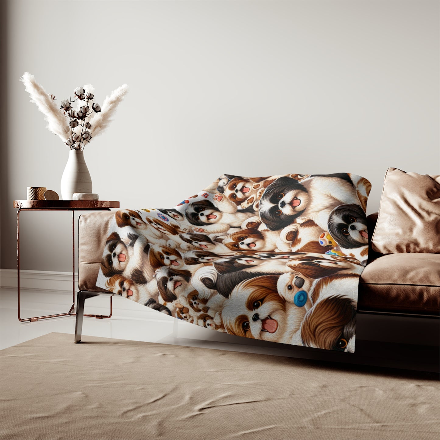 Shih Tzu Sweatshirt Blanket