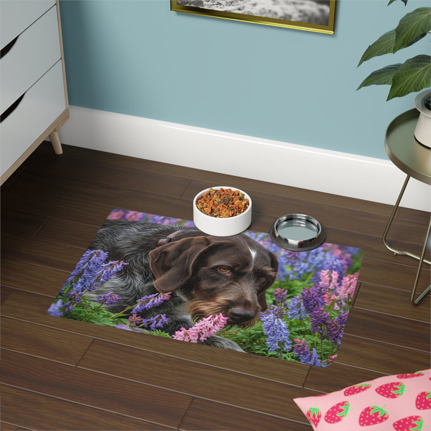 Tapete para comida de mascotas (12 x 18) - Braco Eslovaco de Pelo Duro