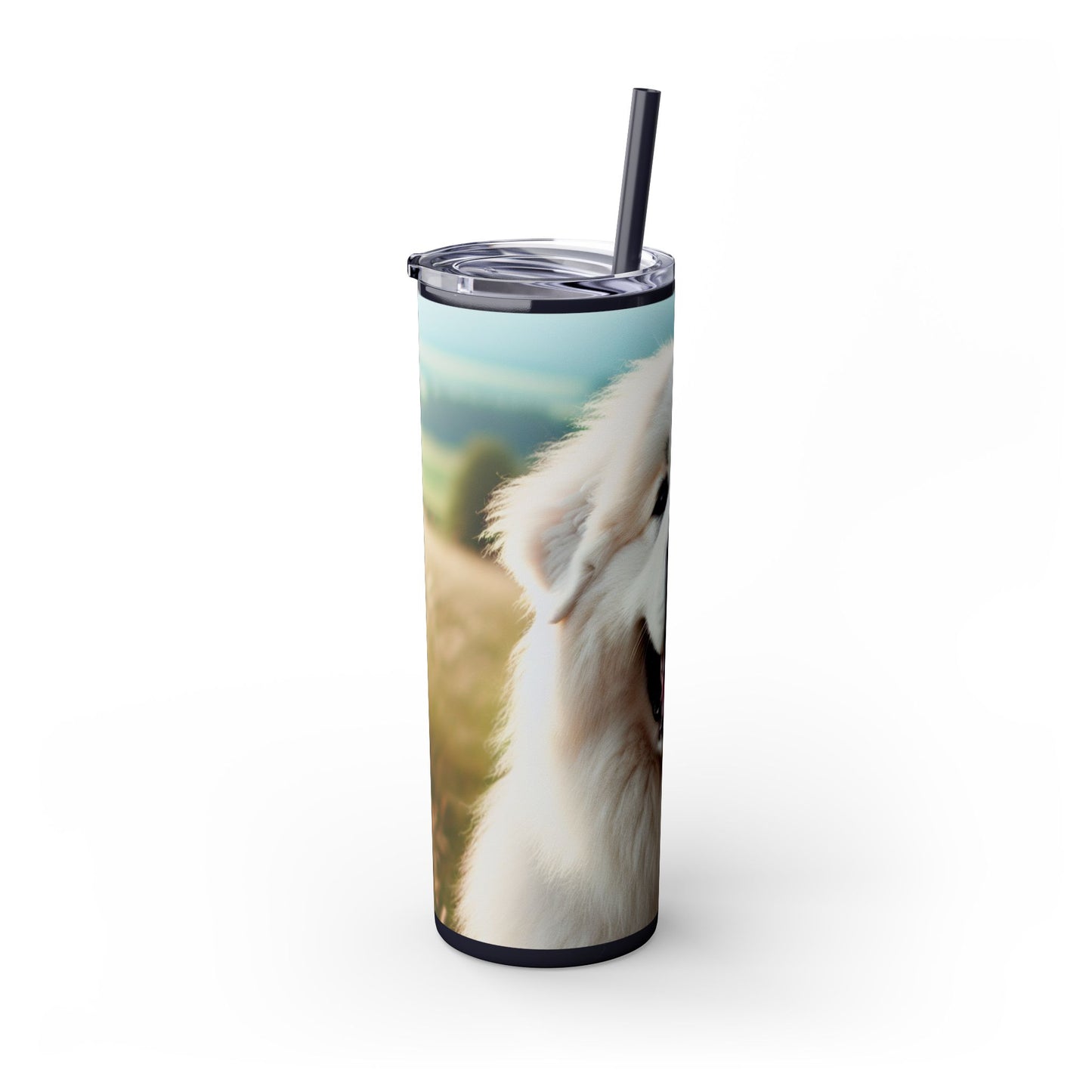 Great Pyrenees Tumbler with Straw, 20oz