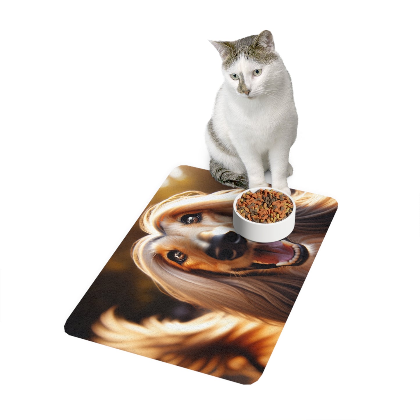 Pet Food Mat (12x18) - Afghan Hound