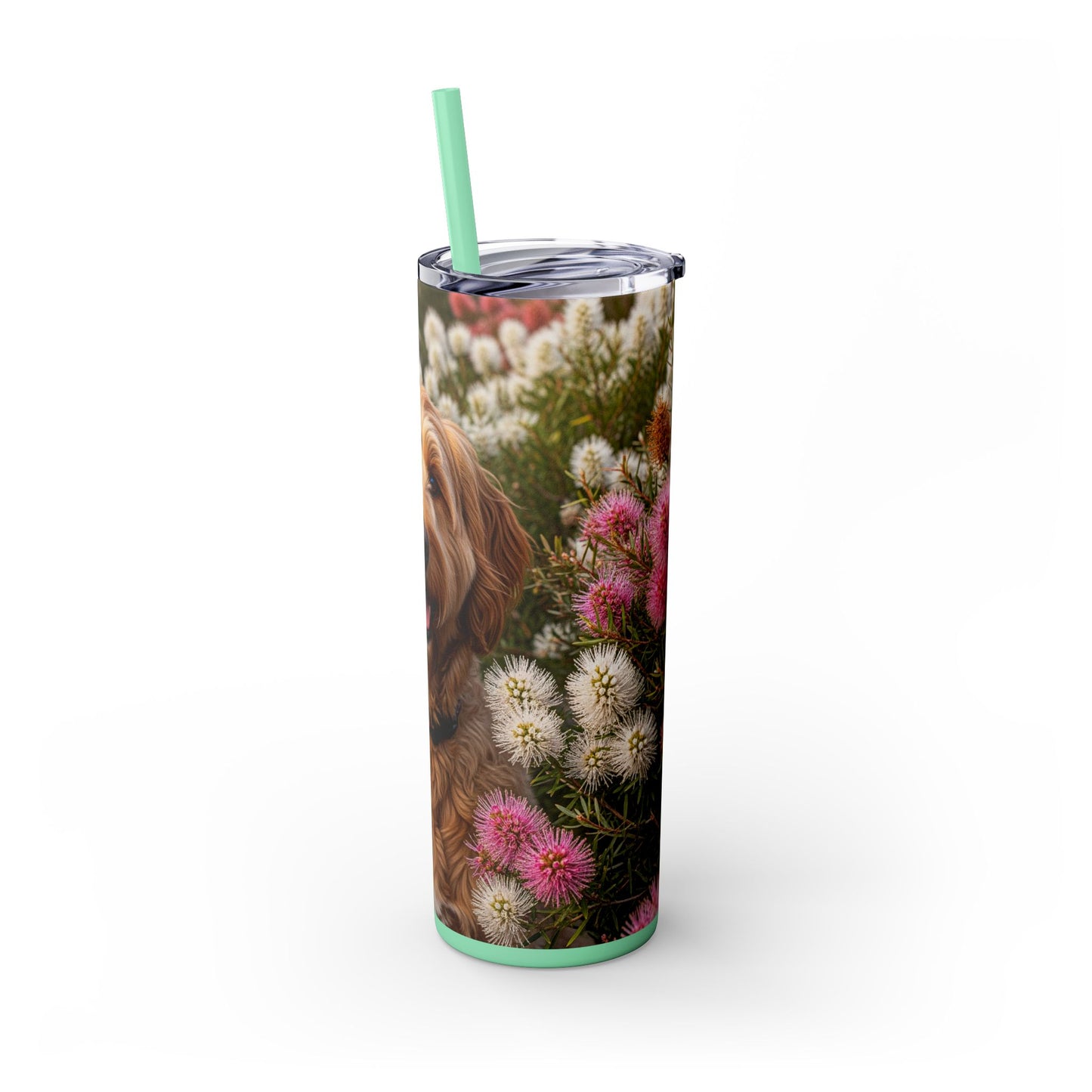Goldendoodle Tumbler with Straw, 20oz