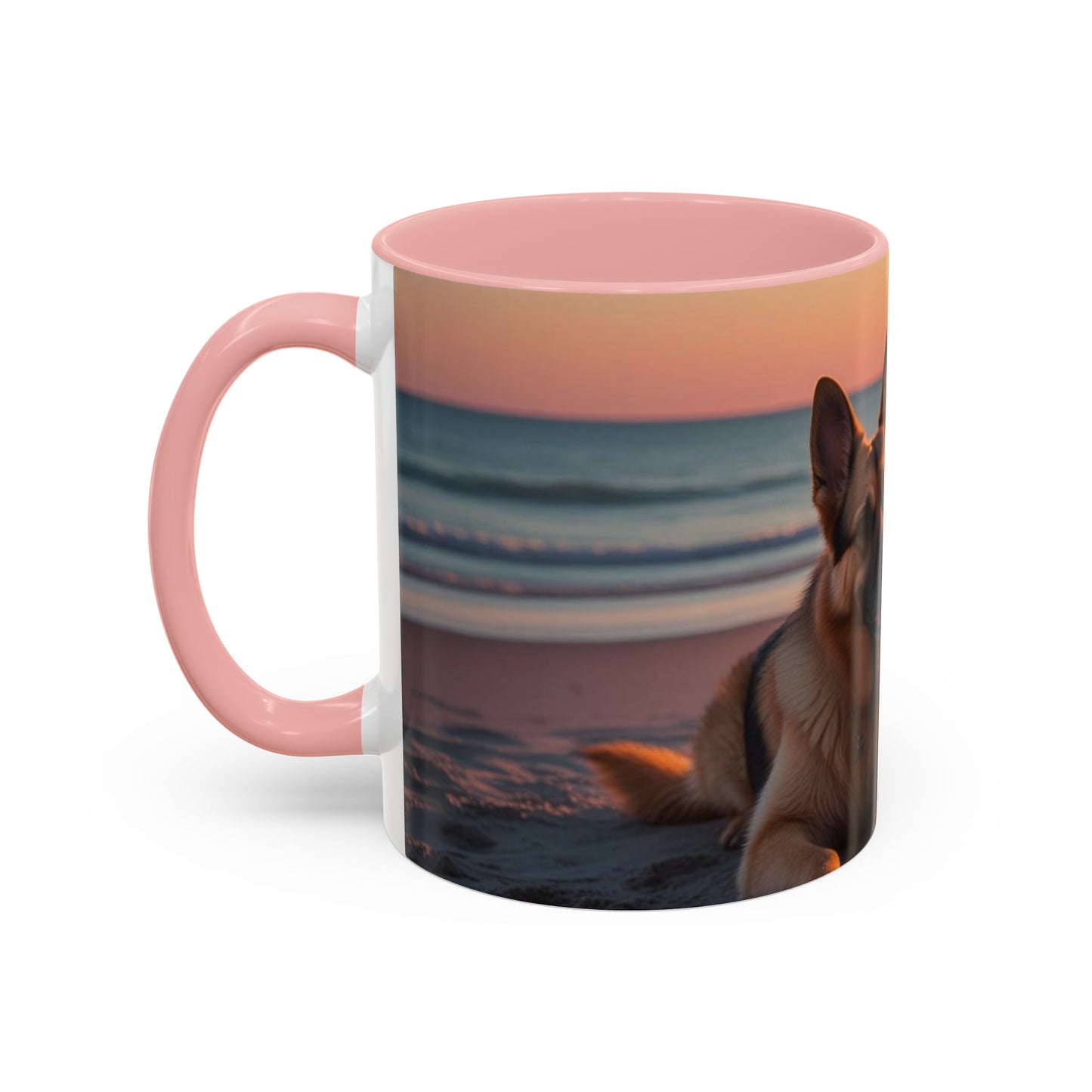 German Shepherd Love Accent Coffee Mug - Perfect Gift for Dog Lovers