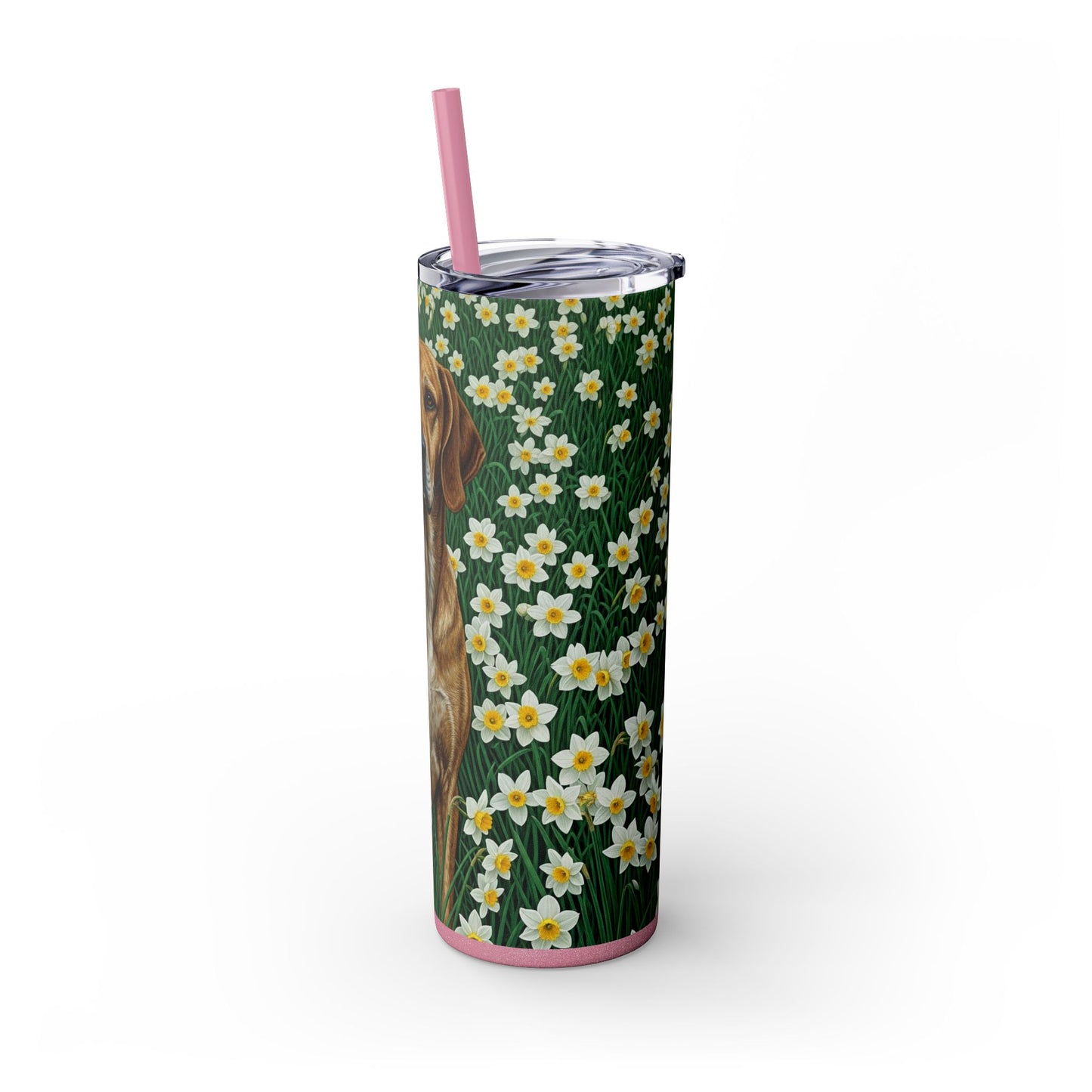 Porcelaine Tumbler with Straw, 20oz