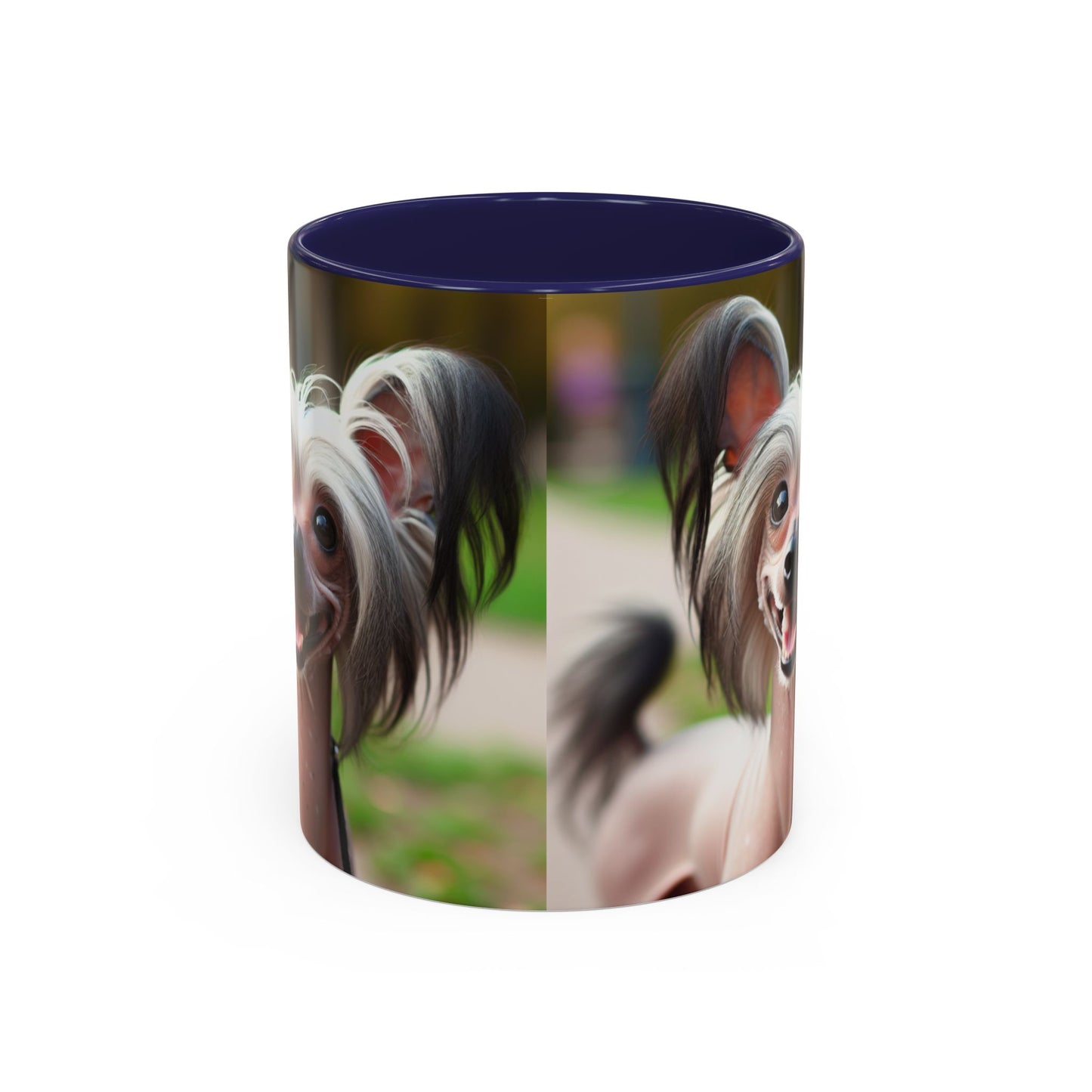 Chinese Crested Dog Accent Coffee Mug - Perfect Gift for Dog Lovers