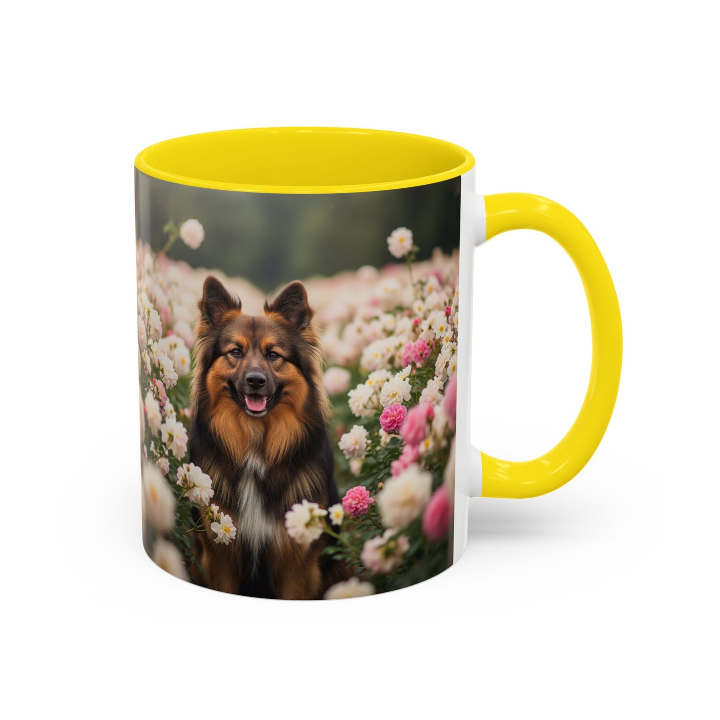 Bohemian Shepherd Accent Coffee Mug - Perfect Gift for Dog Lovers