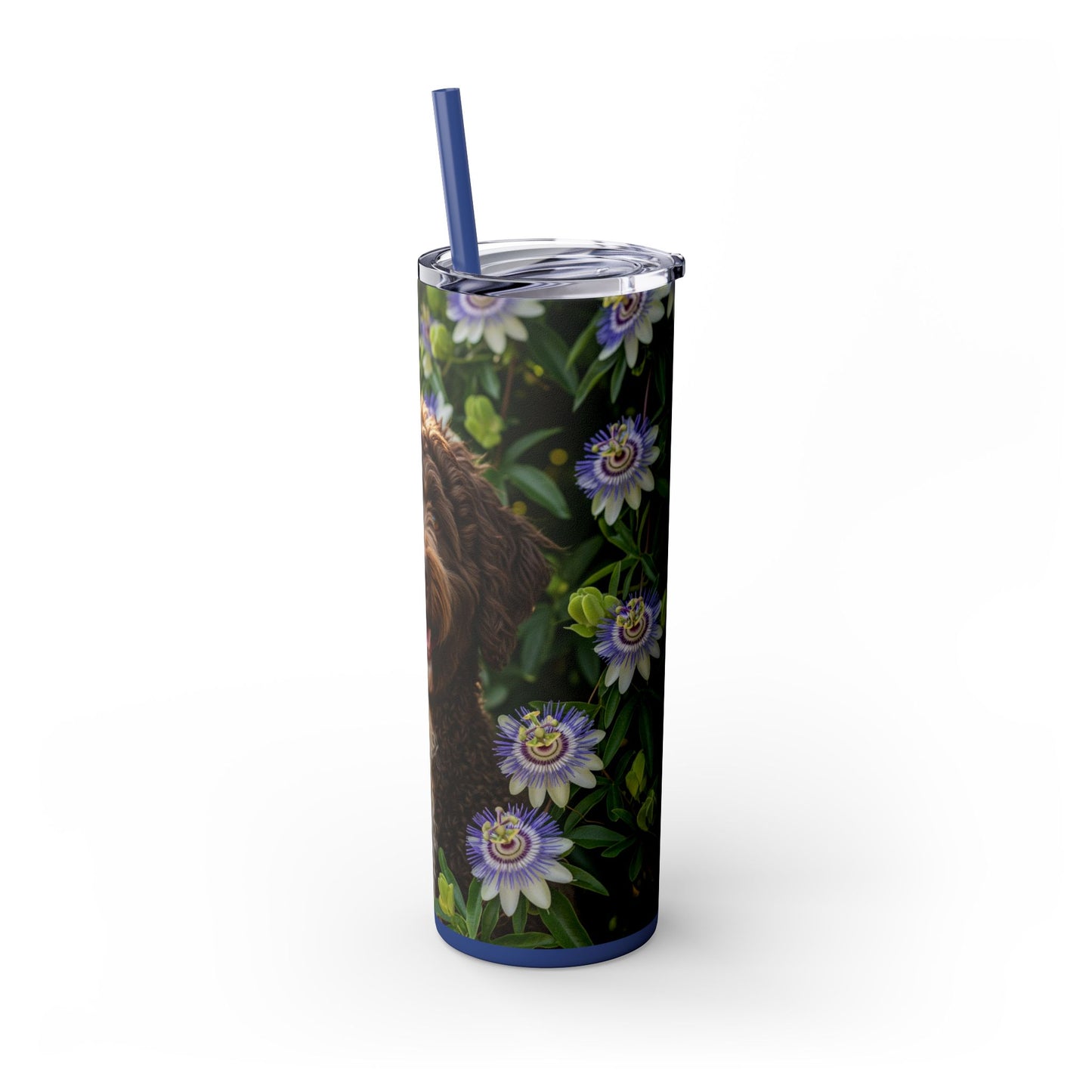 Spanish Water Dog Tumbler with Straw, 20oz