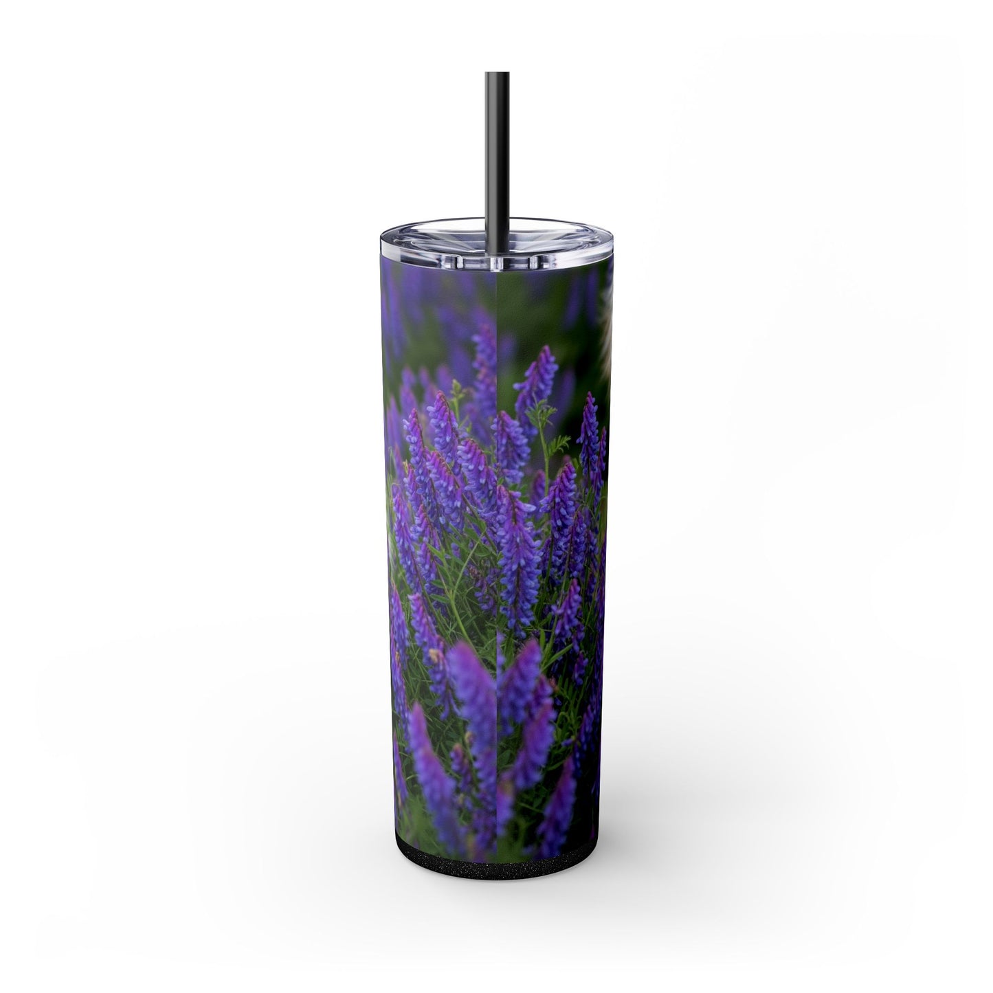 Shetland Sheepdog Skinny Tumbler with Straw, 20oz