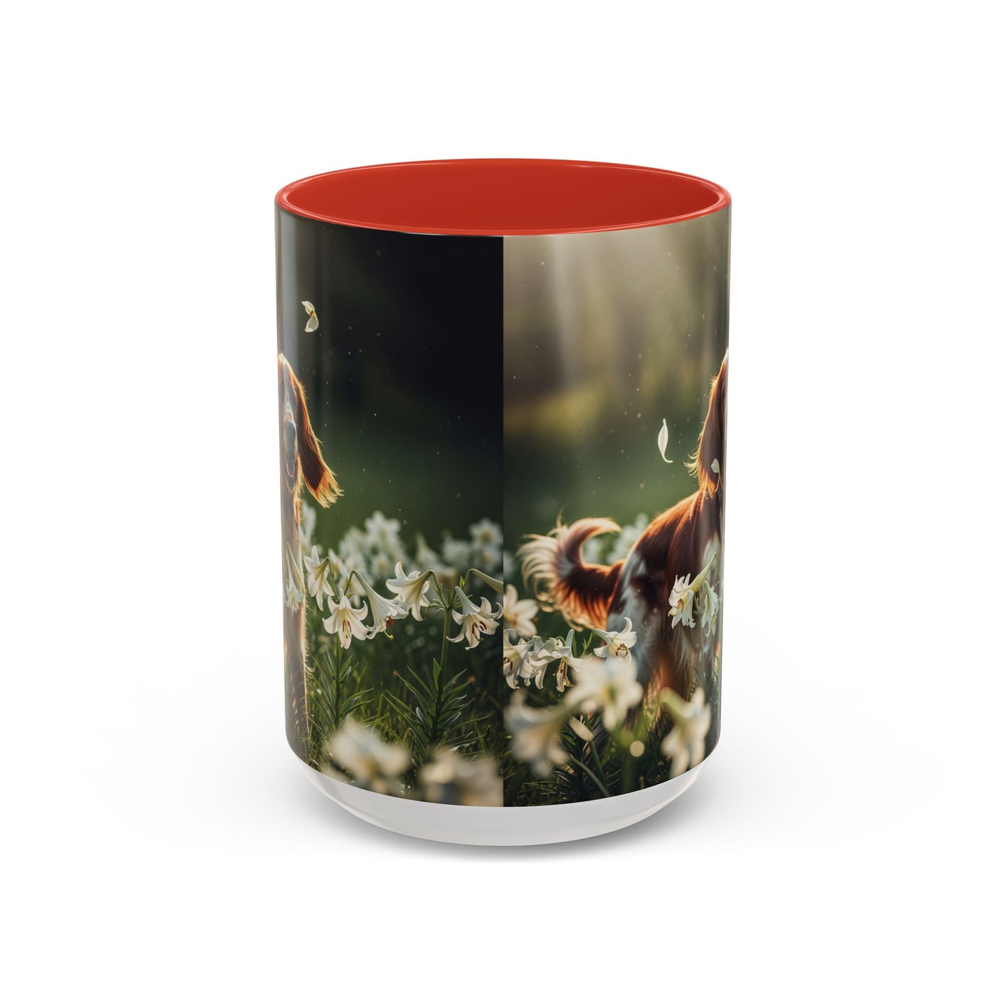 Irish Red and White Setter Accent Coffee Mug - Perfect Gift for Dog Lovers