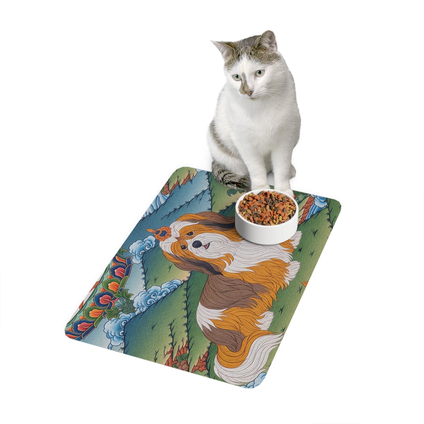 Pet Food Mat (12x18) - Lhasa Apso