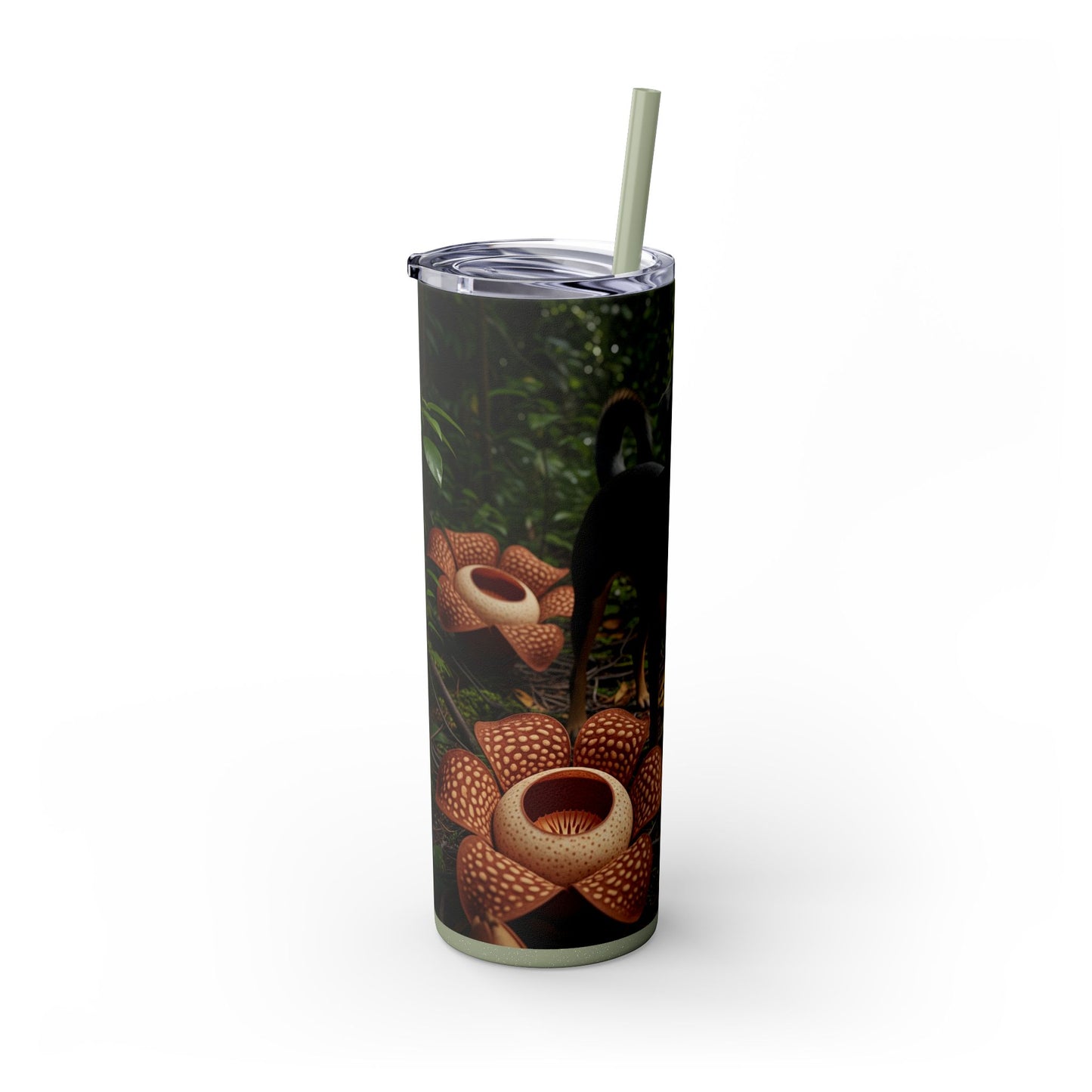 Telomian Skinny Tumbler with Straw, 20oz