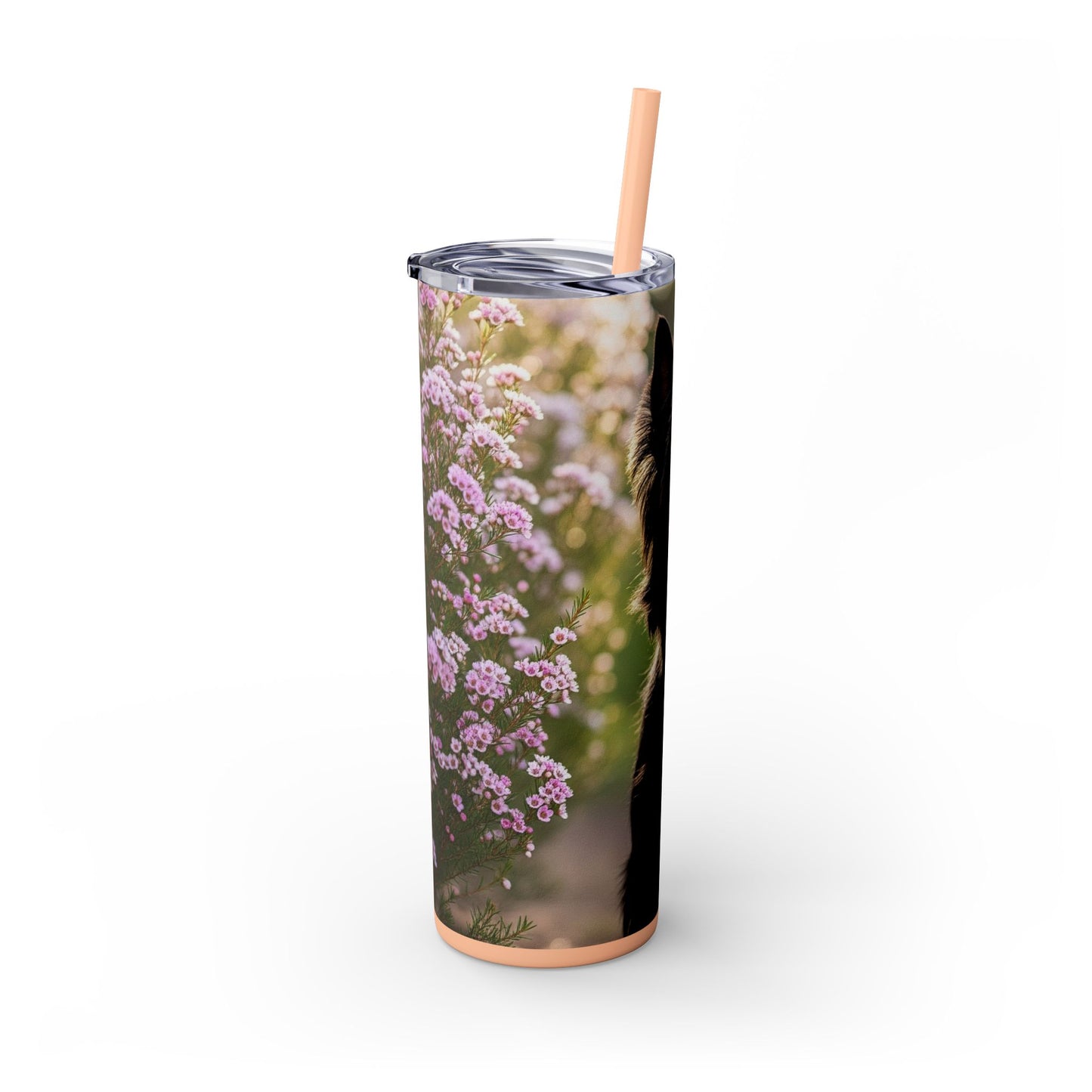 Australian Silky Terrier Tumbler with Straw, 20oz