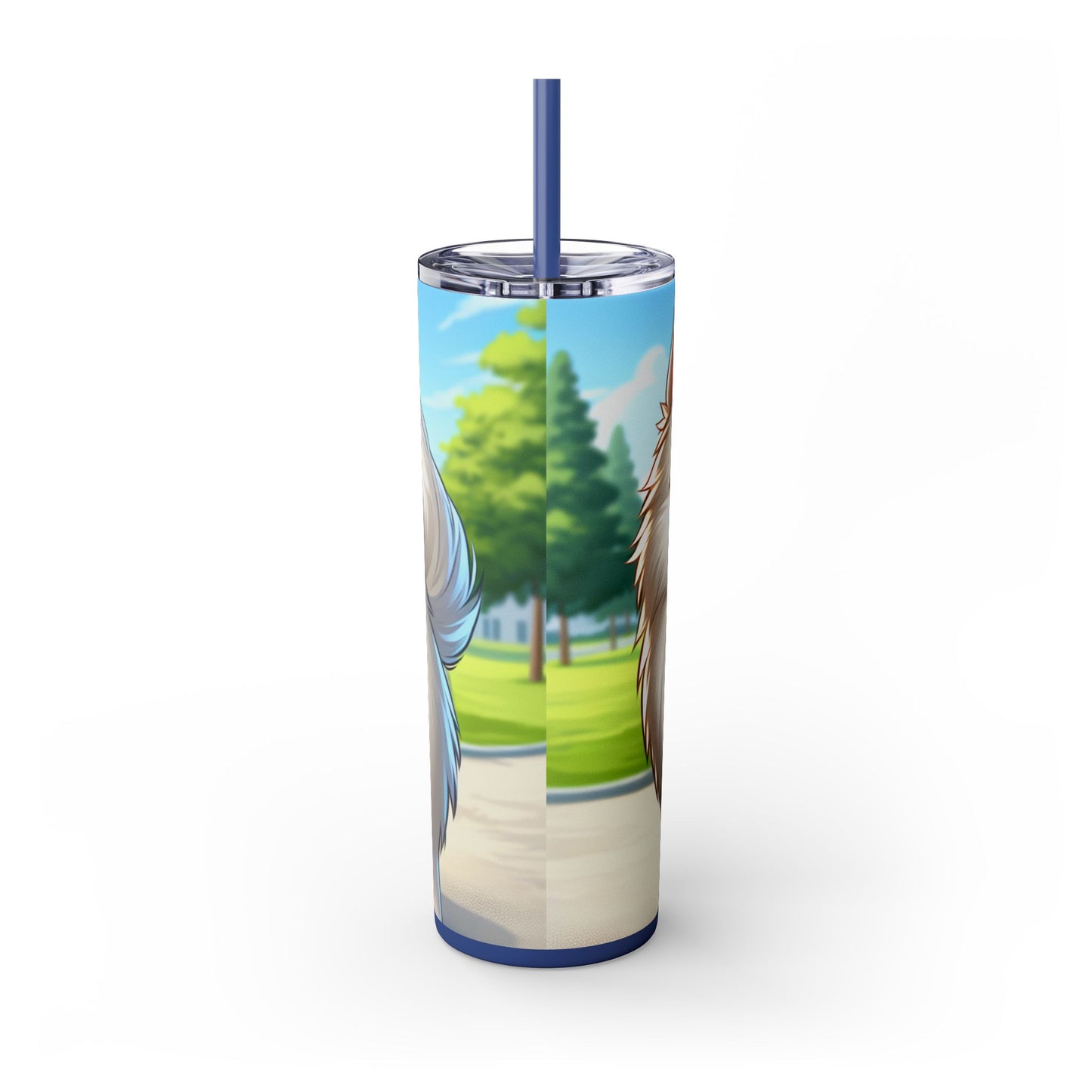 Indian Spitz Tumbler with Straw, 20oz