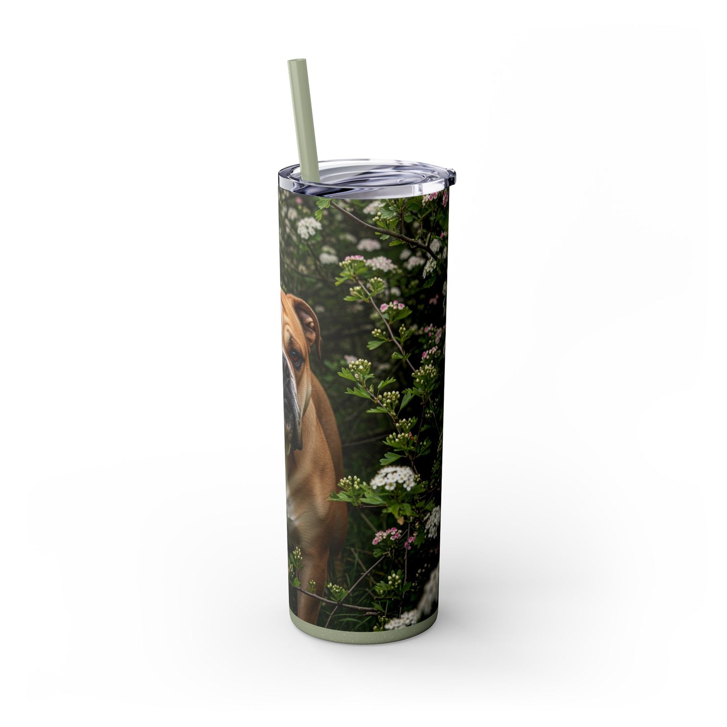 Olde English Bulldogge Tumbler with Straw, 20oz