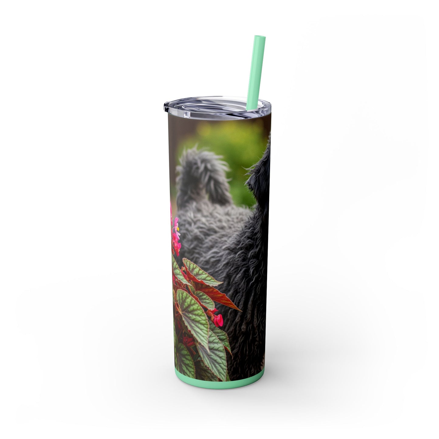 Puli Skinny Tumbler with Straw, 20oz
