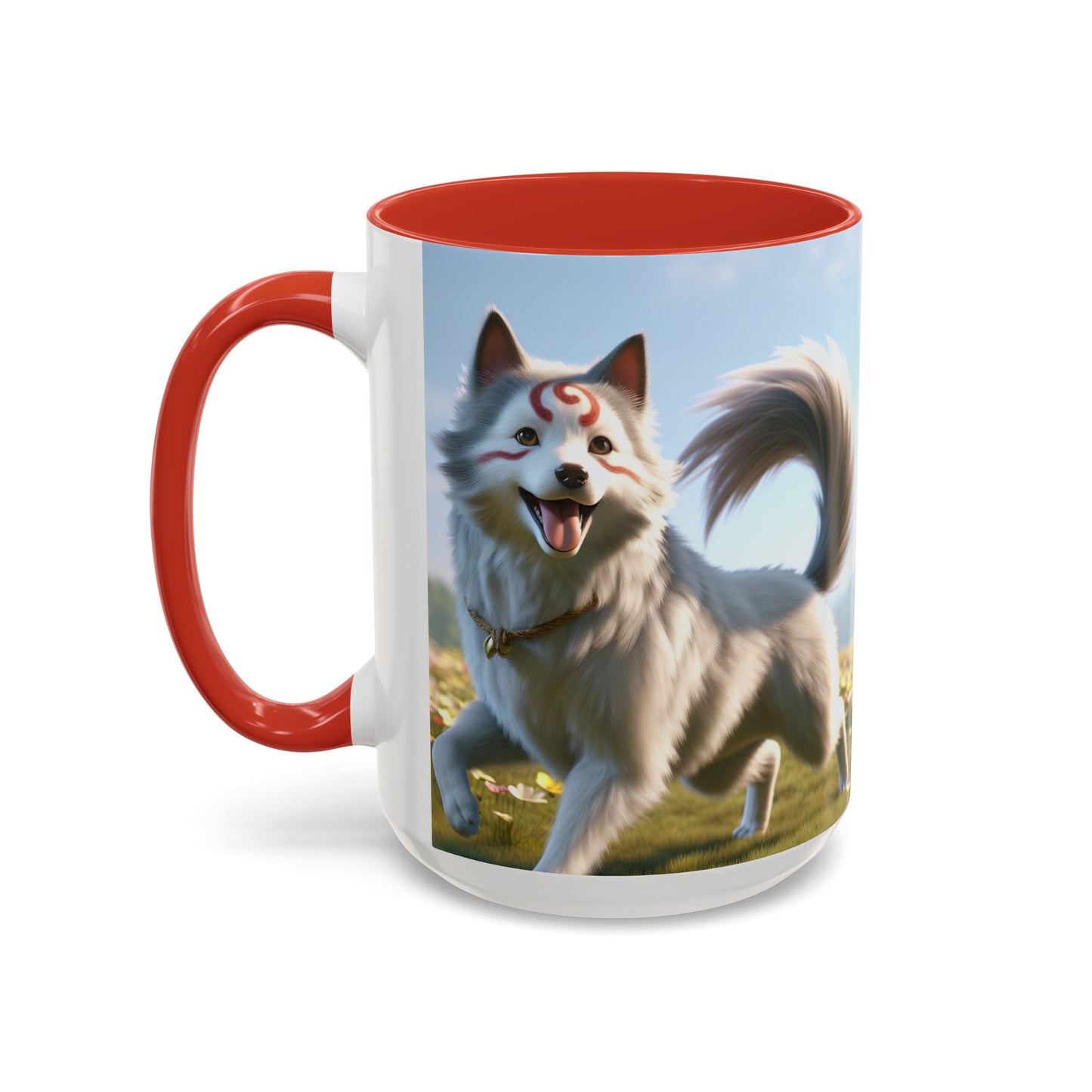 Cadabomb Okami Accent Coffee Mug - Perfect Gift for Dog Lovers