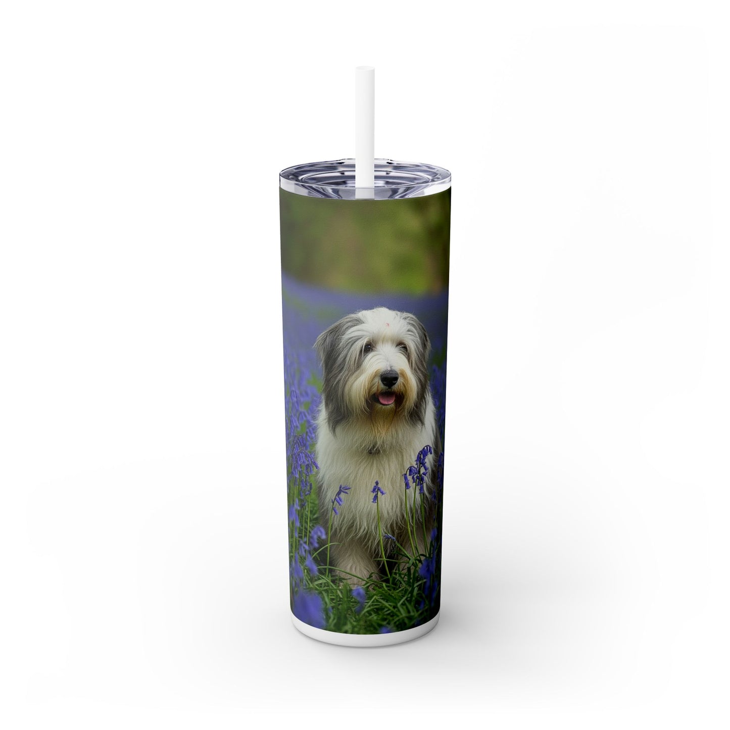 Bearded Collie Tumbler with Straw, 20oz