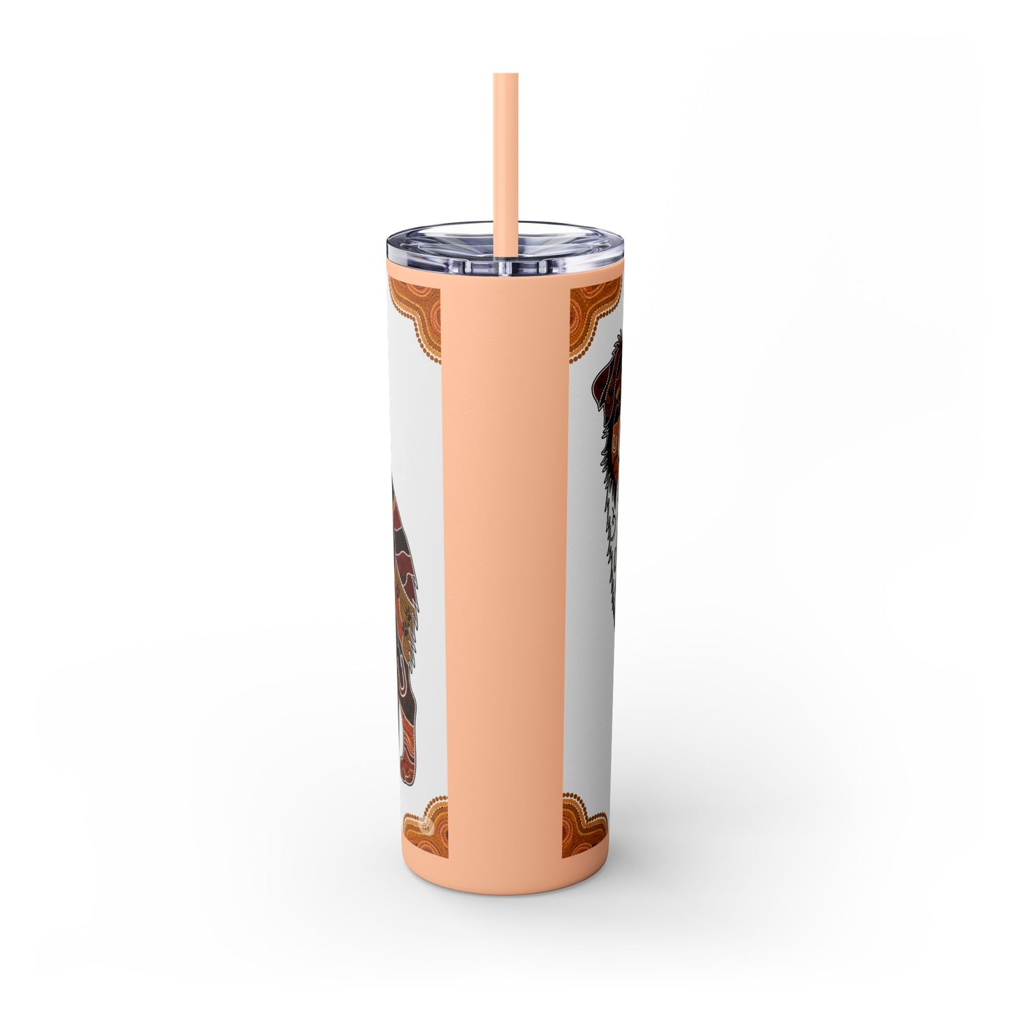 Australian Shepherd Skinny Tumbler with Straw, 20oz