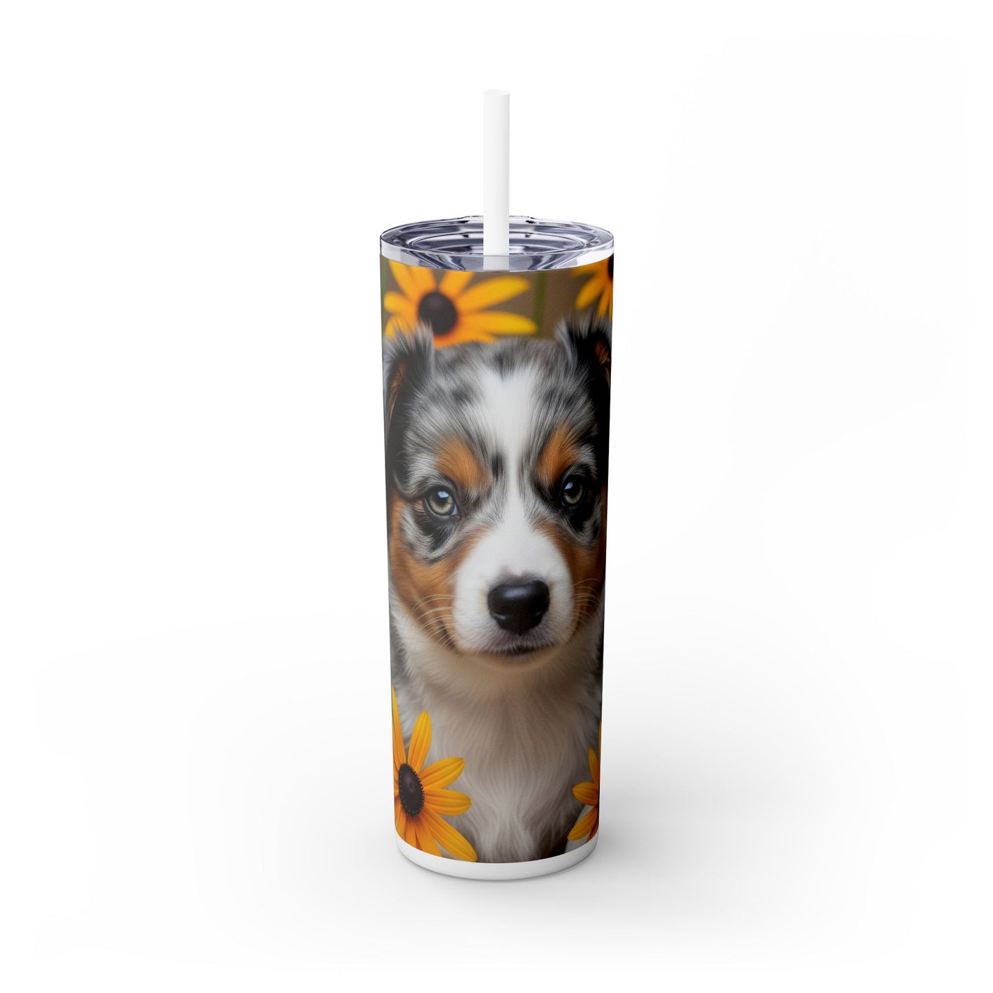 Miniature American Shepherd Tumbler with Straw, 20oz