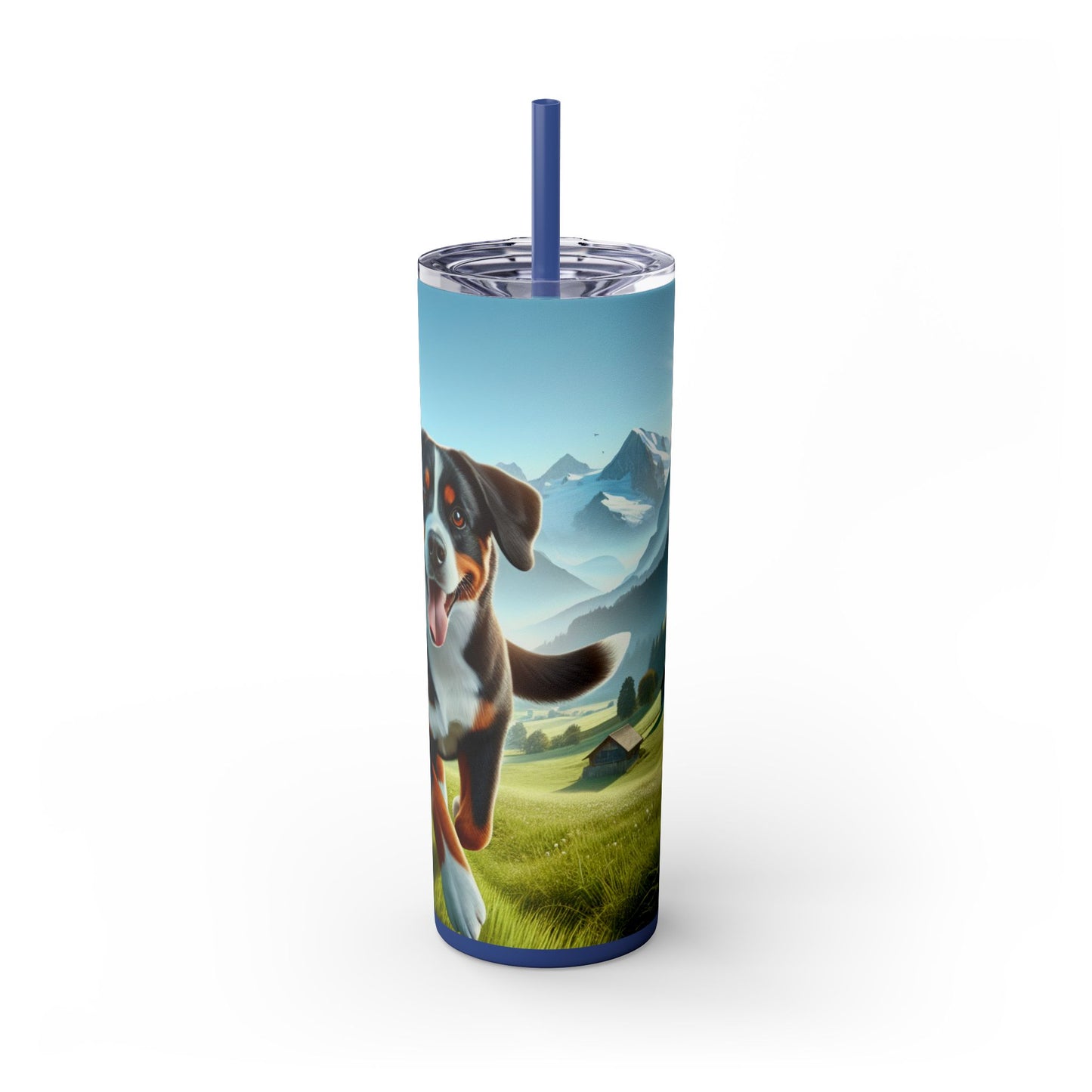 Entlebucher Mountain Dog Tumbler with Straw, 20oz