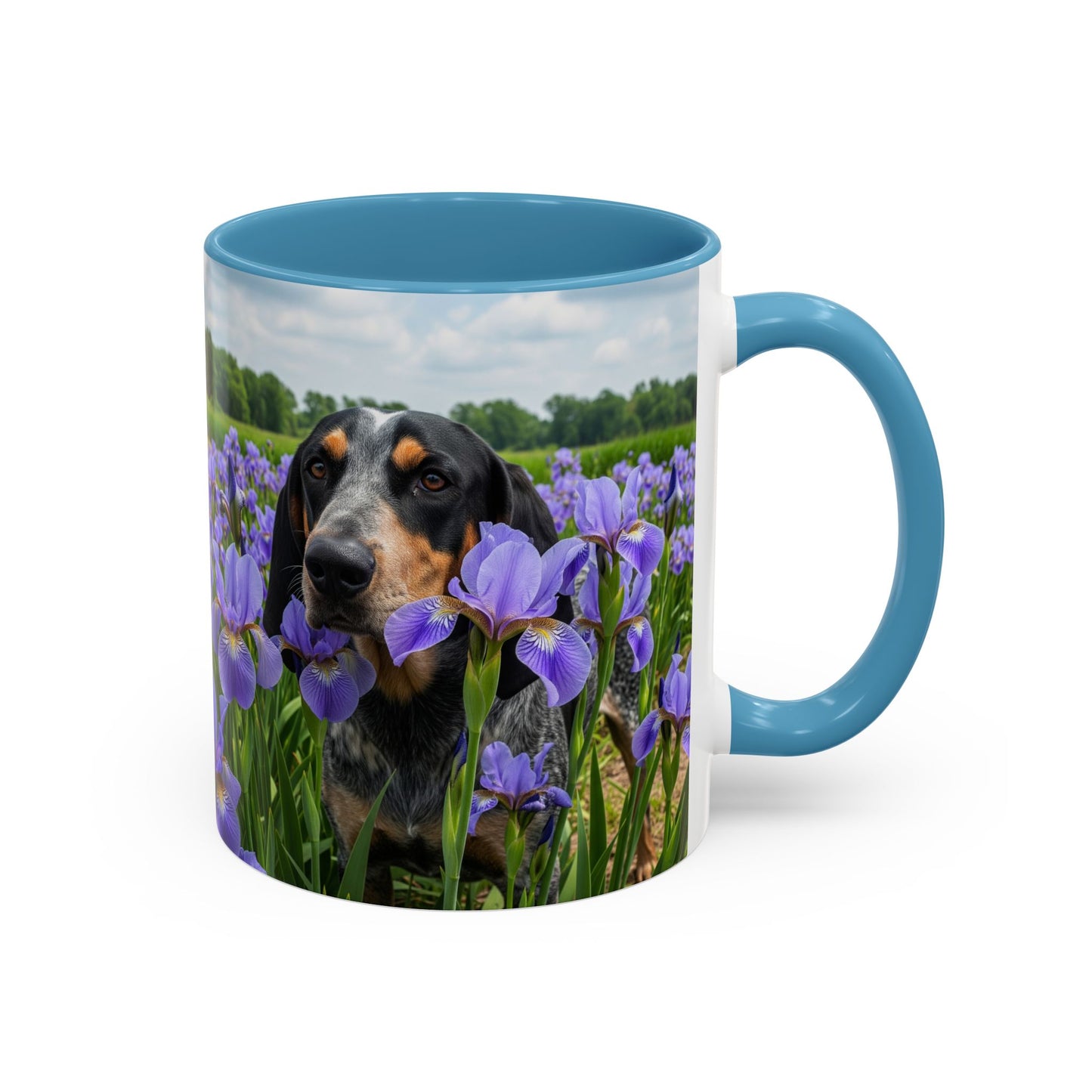 Bluetick Coonhound Accent Coffee Mug - Perfect Gift for Dog Lovers