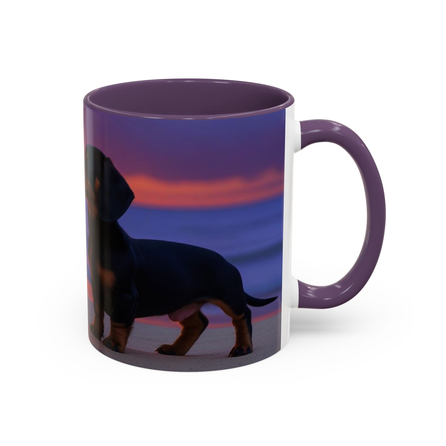Dachshund Love Accent Coffee Mug - Perfect Gift for Dog Lovers