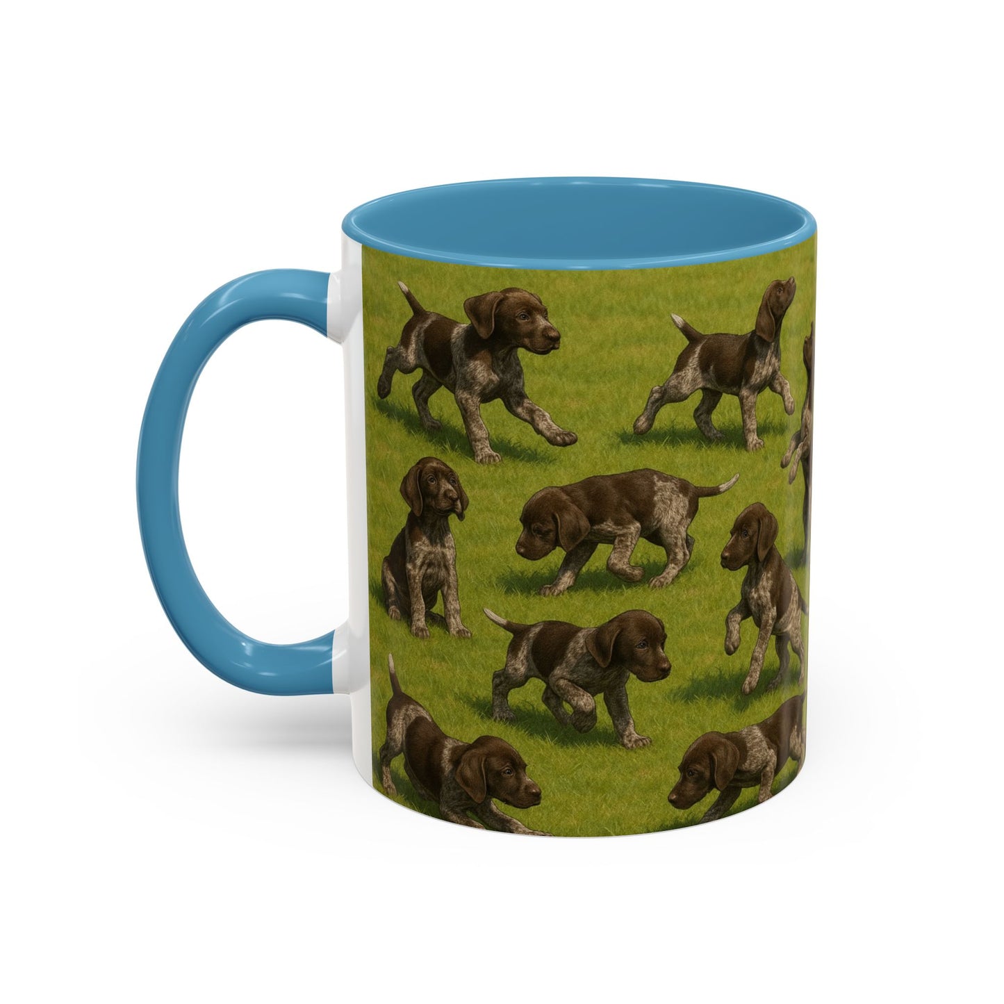 German Shorthaired Pointer puppies Accent Coffee Mug - Perfect Gift for Dog Lovers