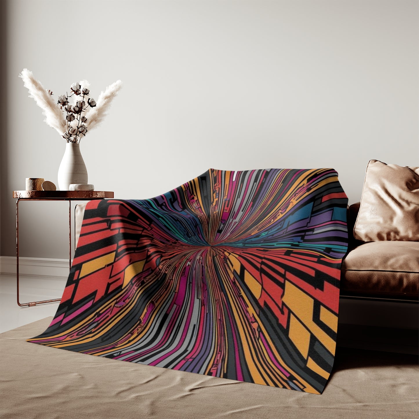 Optical Illusion Sweatshirt Blanket