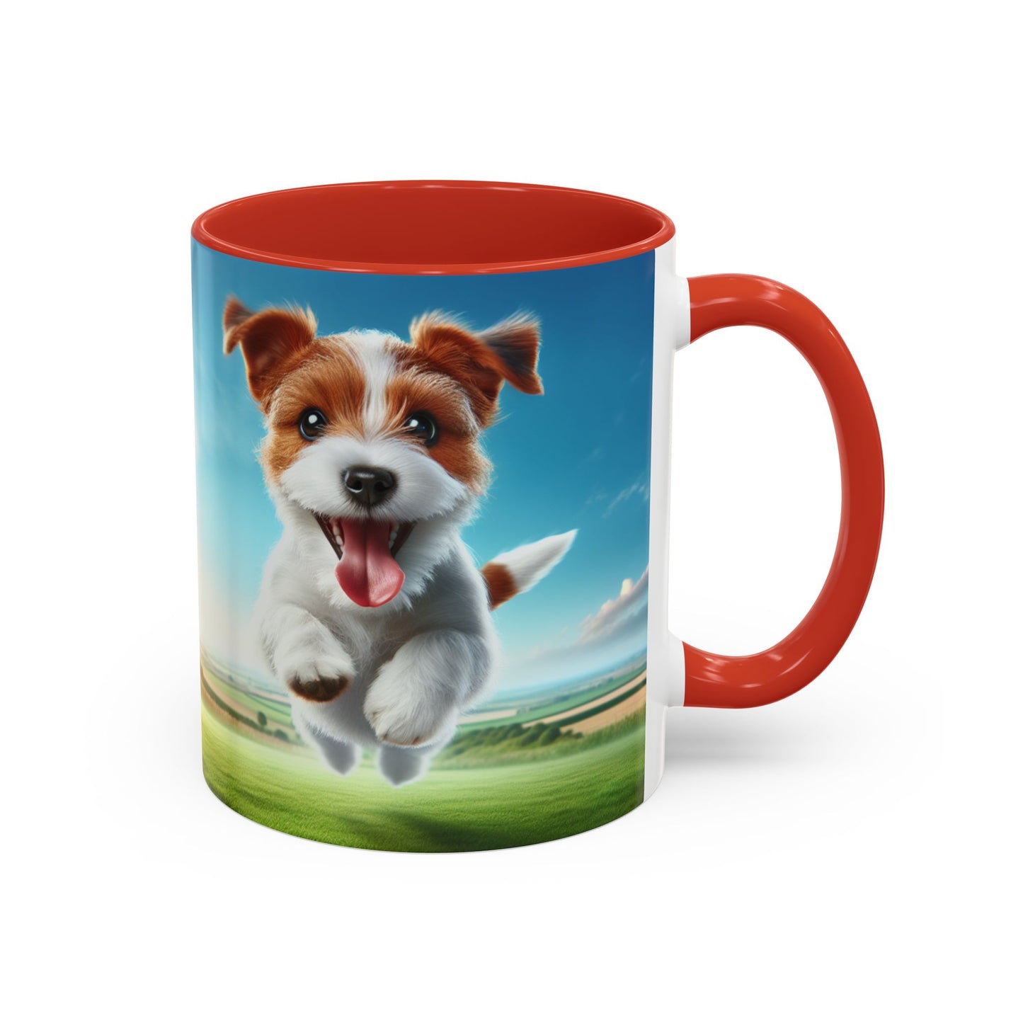 Russell Terrier Accent Coffee Mug - Perfect Gift for Dog Lovers
