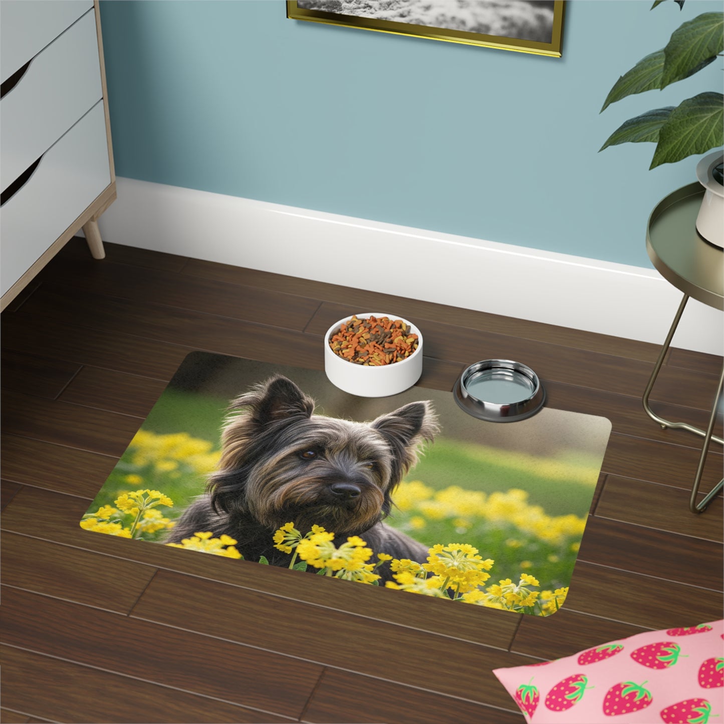 Pet Food Mat (12x18) - Skye Terrier