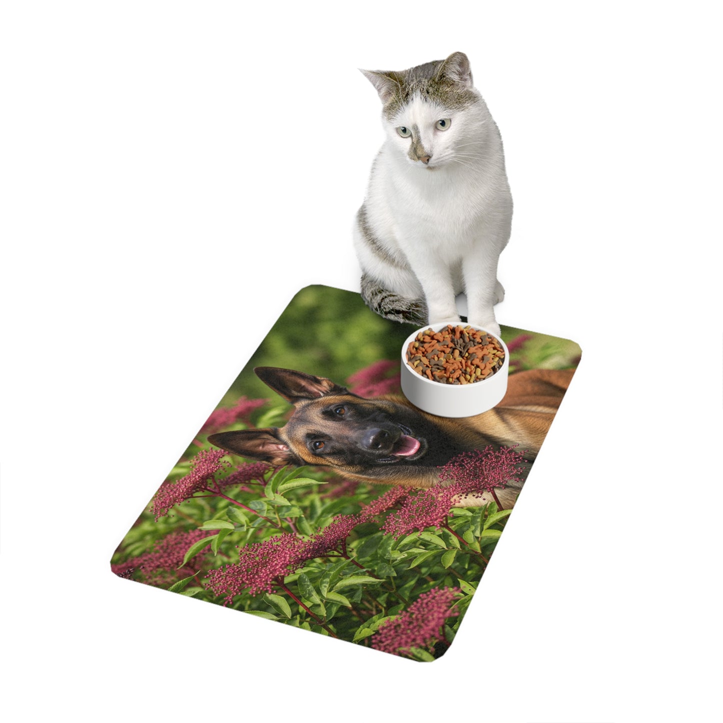 Pet Food Mat (12x18) - Belgian Shepherd Dog Malinois