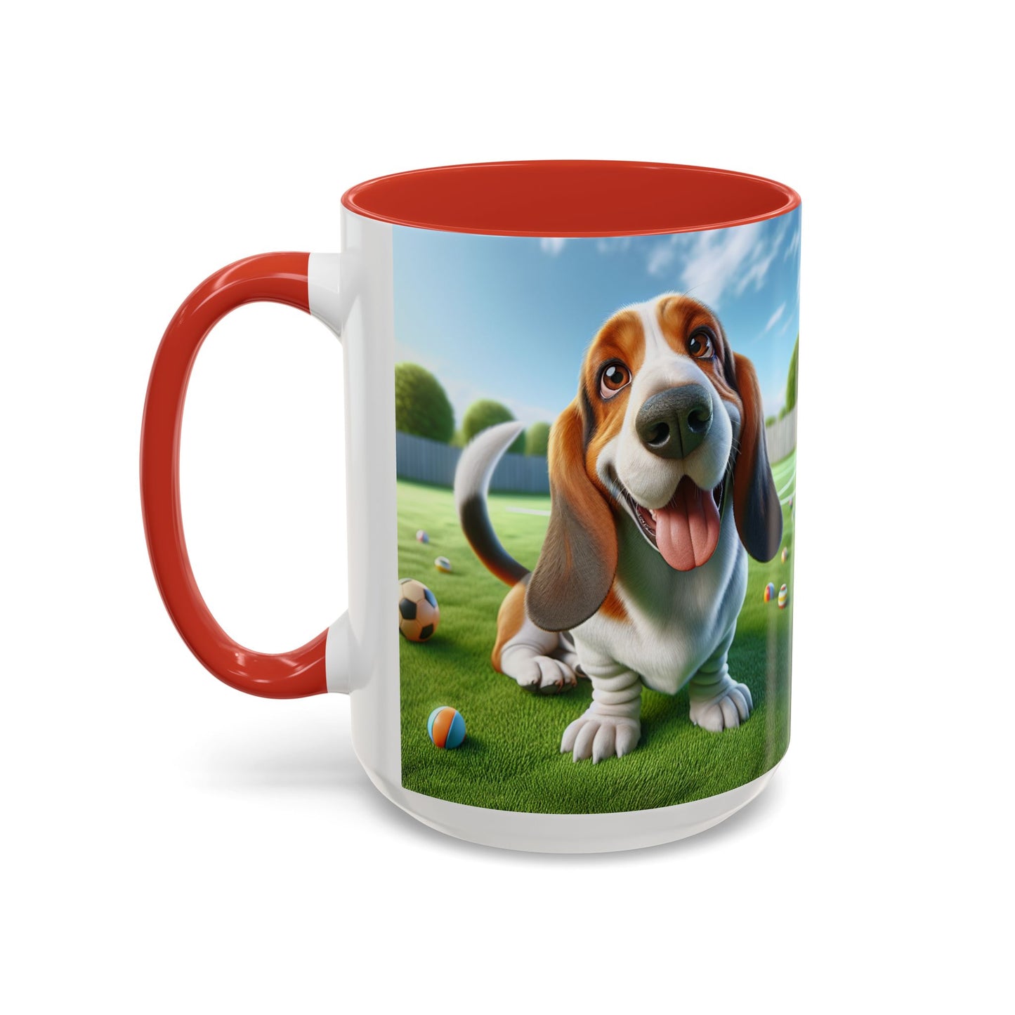 Basset Hound Accent Coffee Mug - Perfect Gift for Dog Lovers