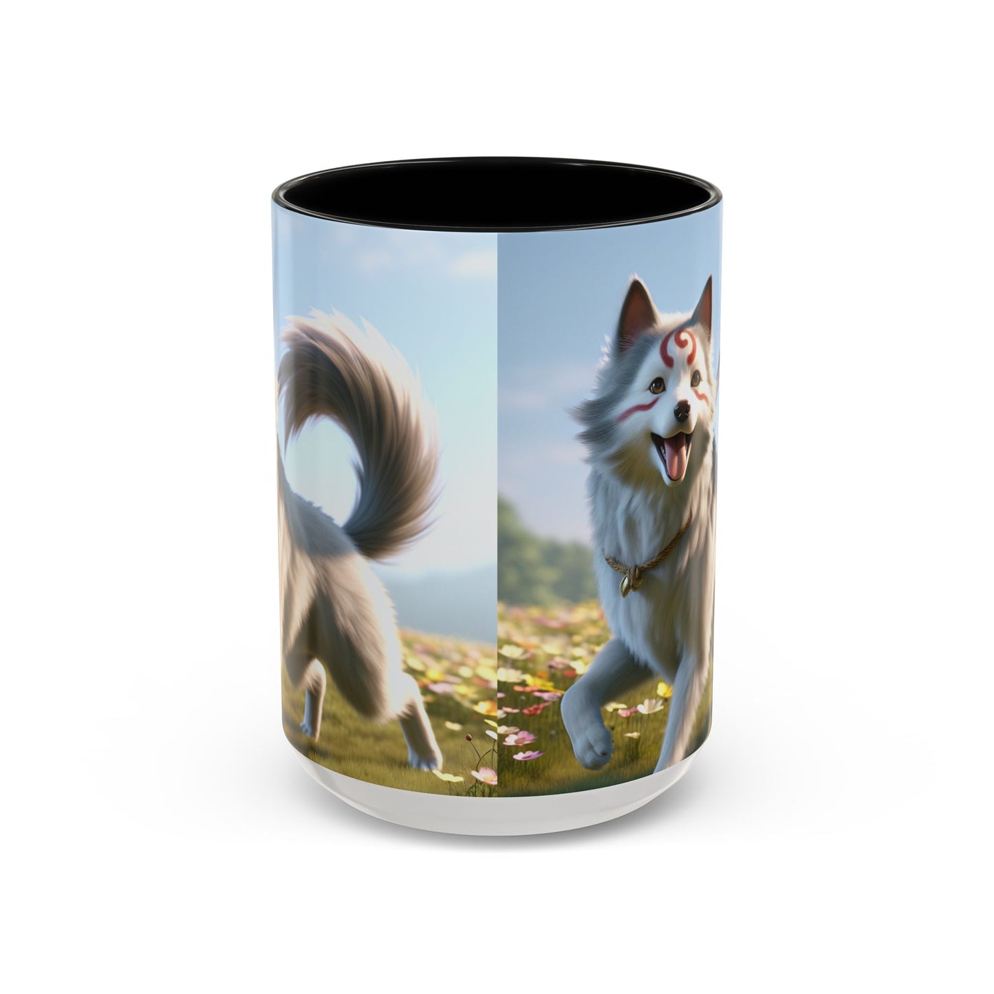 Cadabomb Okami Accent Coffee Mug - Perfect Gift for Dog Lovers