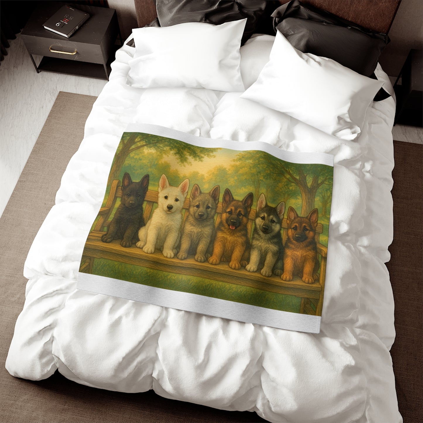 German Shepherd puppies Sweatshirt Blanket