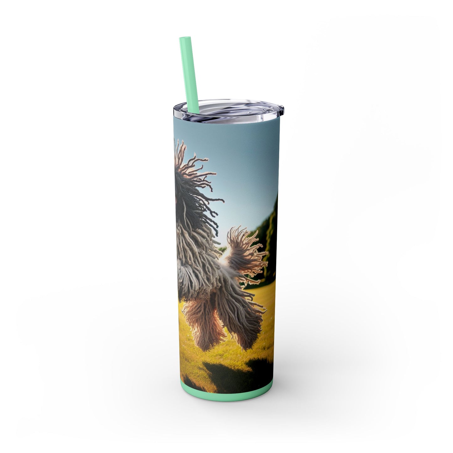 Puli Skinny Tumbler with Straw, 20oz