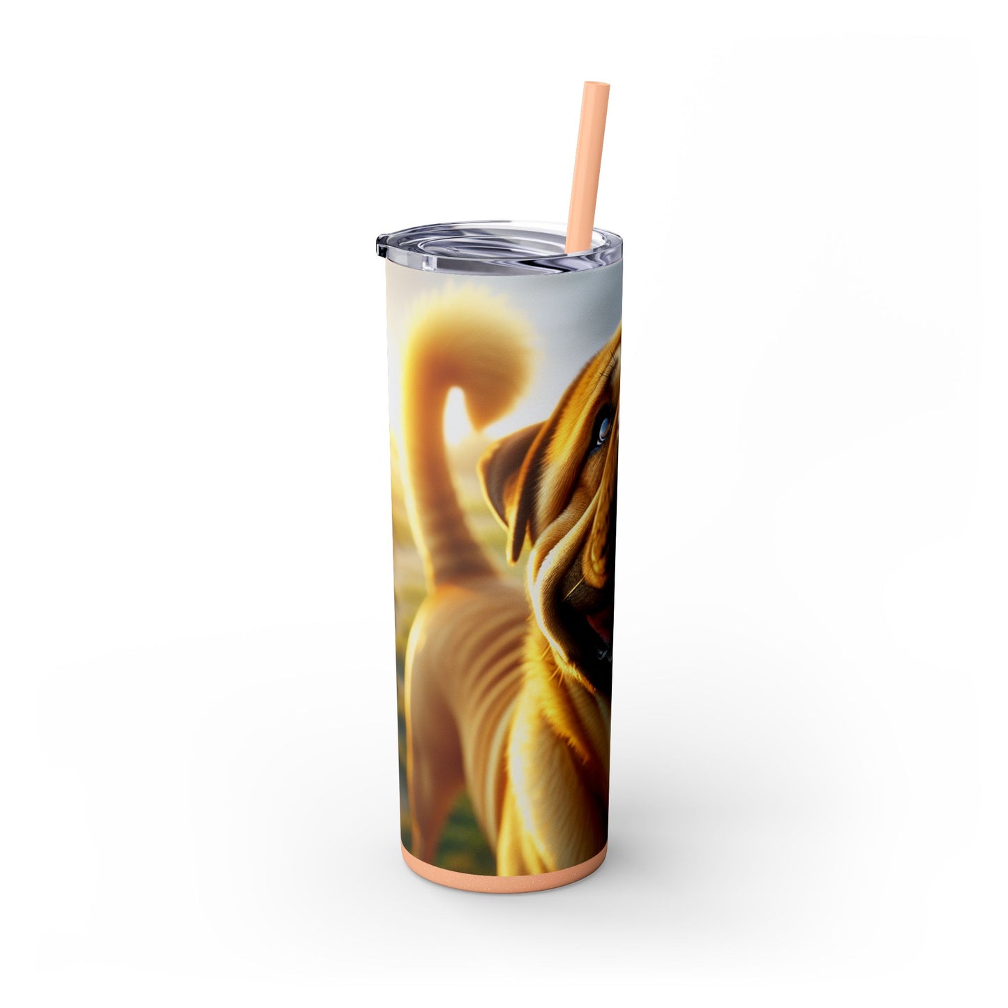 Bully Kutta Skinny Tumbler with Straw, 20oz