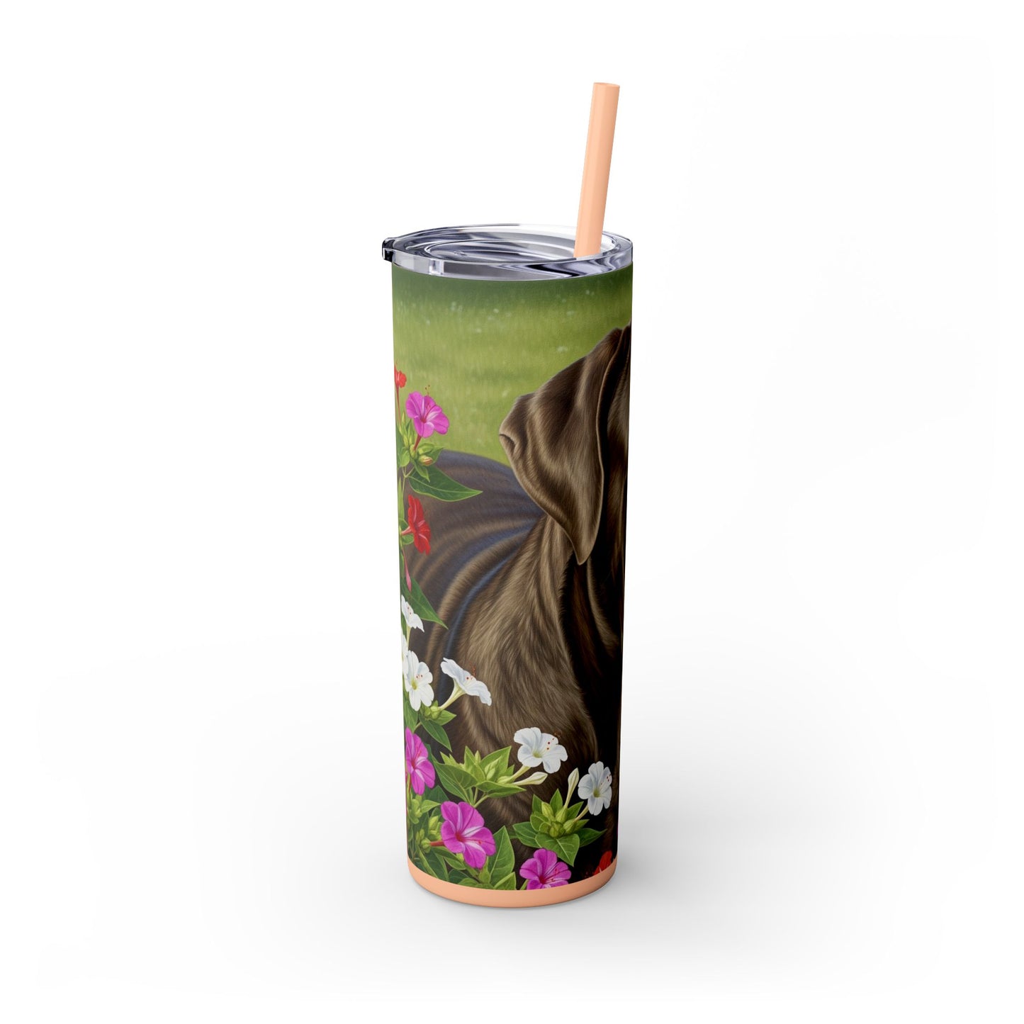 Neapolitan Mastiff Tumbler with Straw, 20oz
