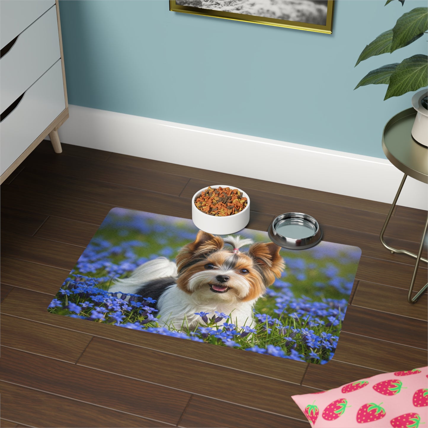 Pet Food Mat (12x18) - Biewer Terrier