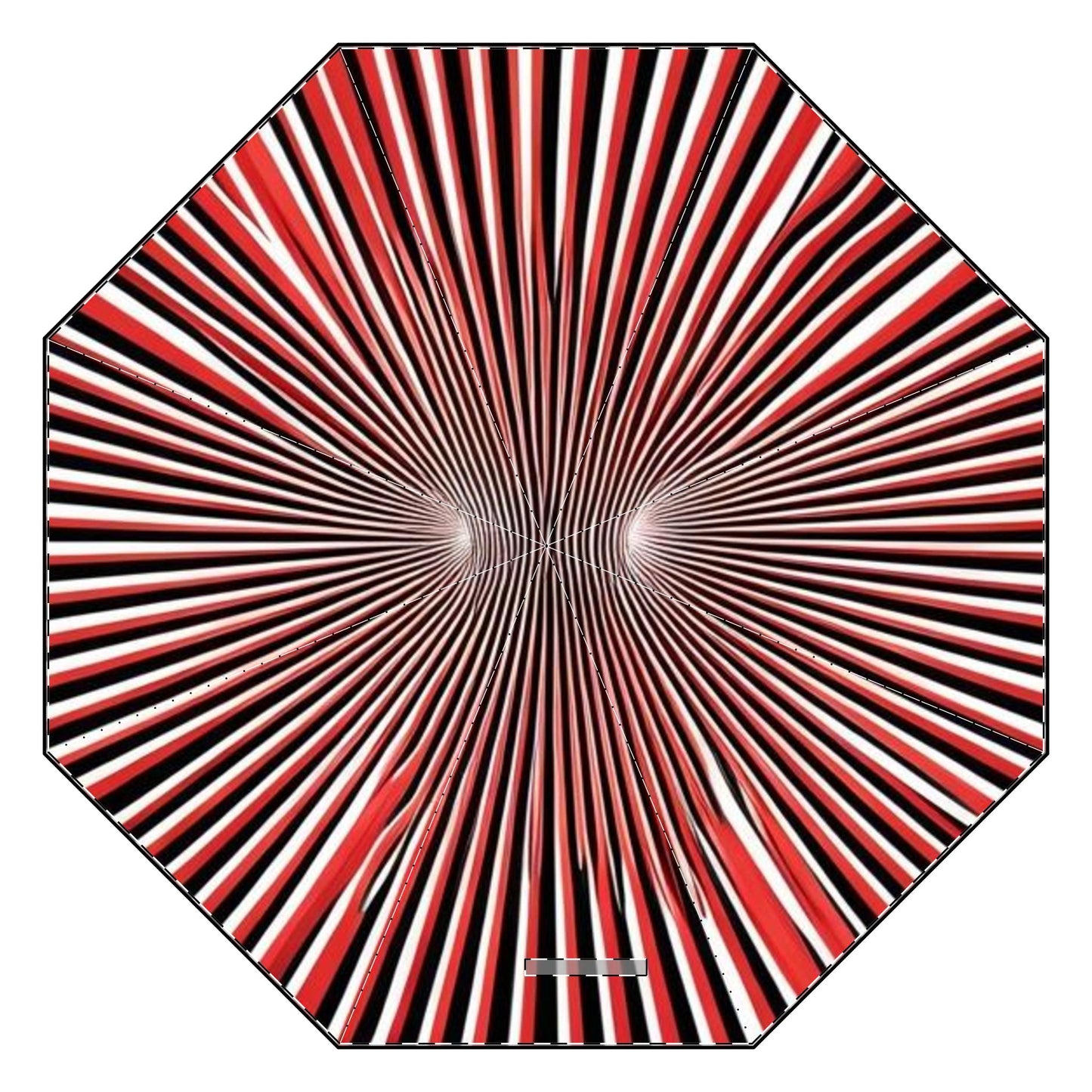 Optical Illusion Semi-Automatic Foldable Umbrella