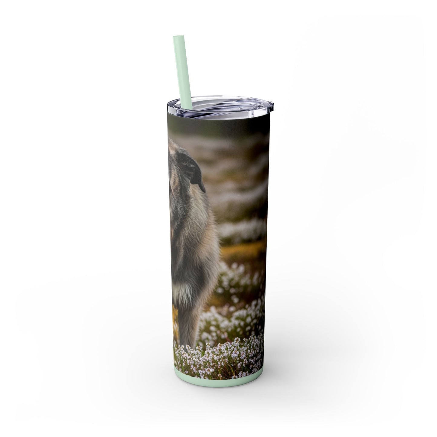 Irish Wolfhound Tumbler with Straw, 20oz