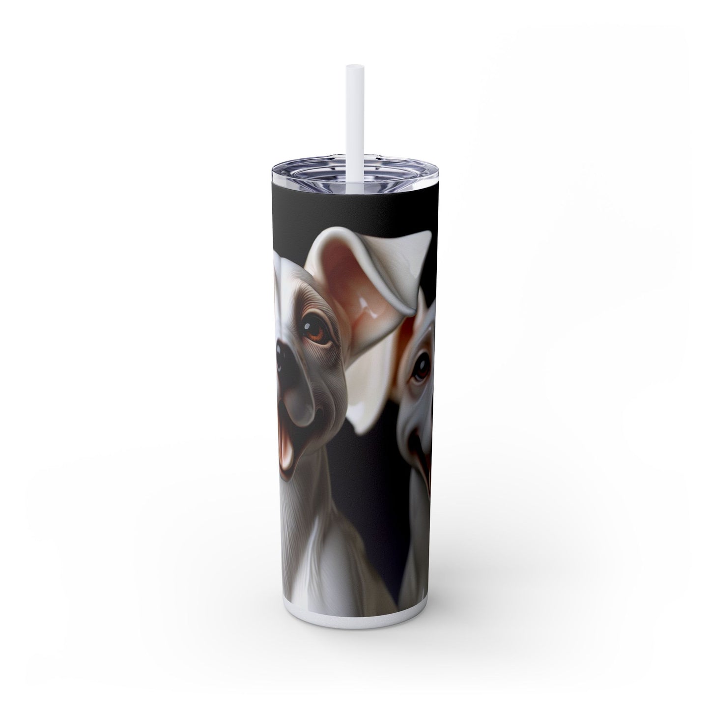 Porcelaine Tumbler with Straw, 20oz
