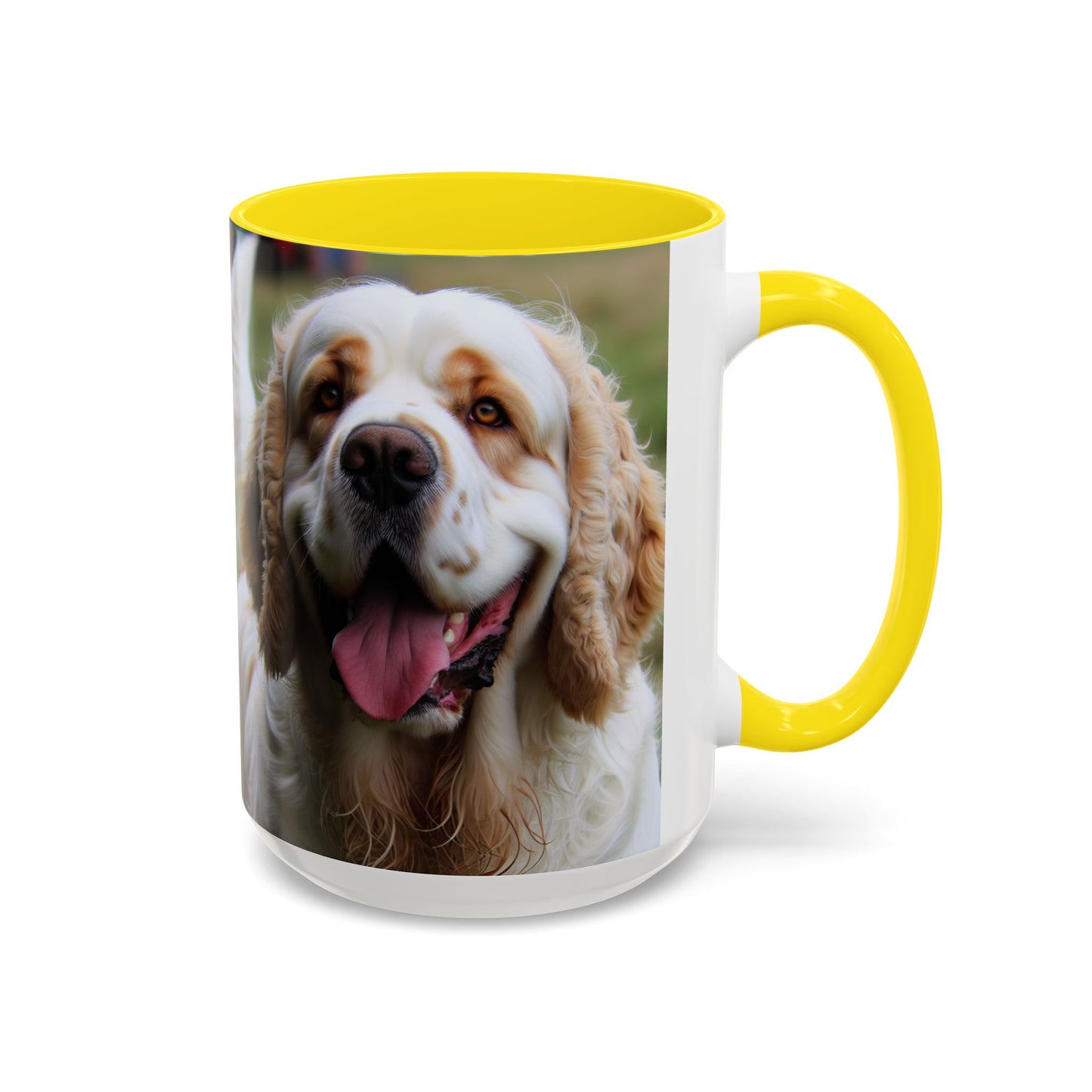 Clumber Spaniel Accent Coffee Mug - Perfect Gift for Dog Lovers