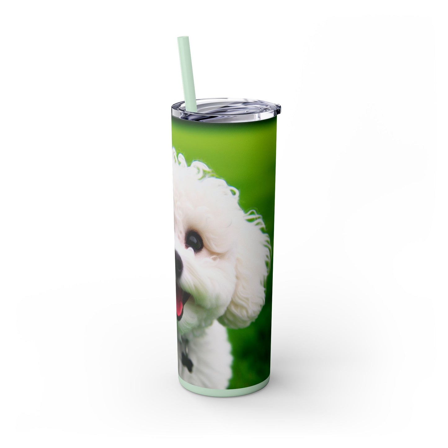 Bichonpoo Tumbler with Straw, 20oz