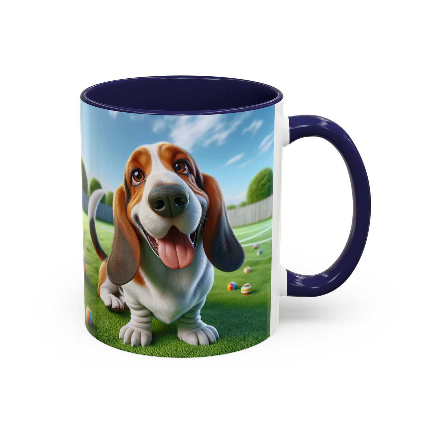 Basset Hound Accent Coffee Mug - Perfect Gift for Dog Lovers