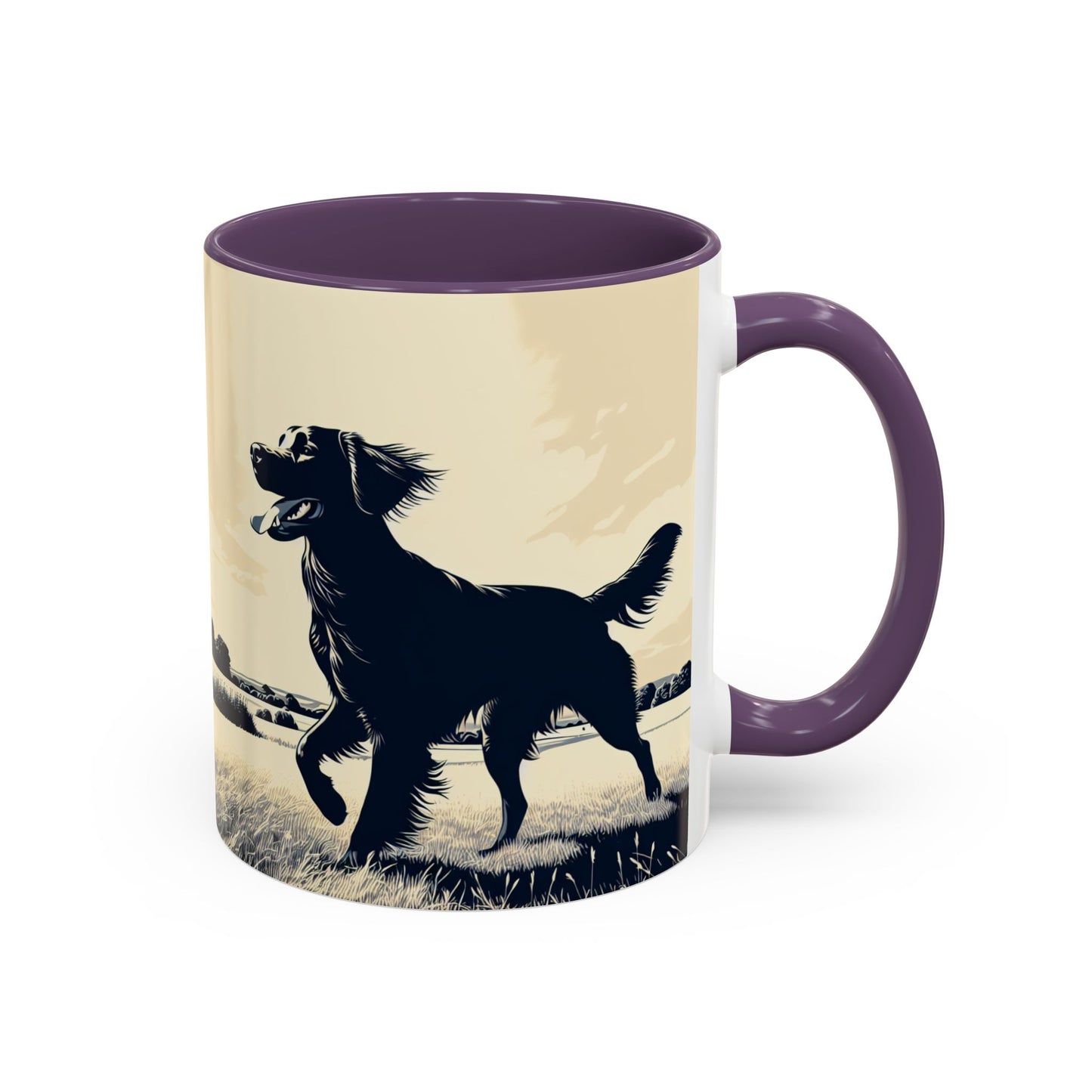 Flat Coated Retriever Accent Coffee Mug - Perfect Gift for Dog Lovers