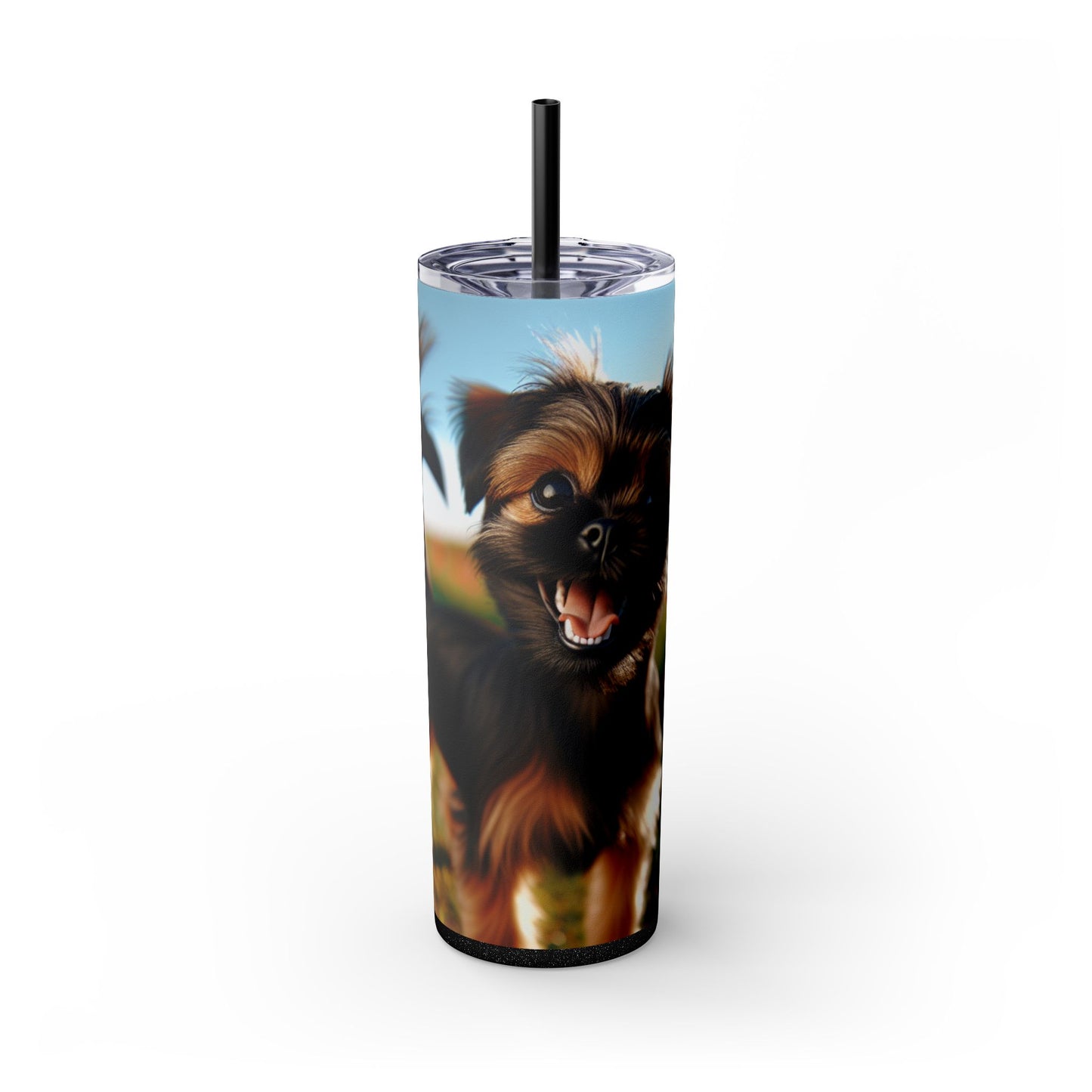 Griffon Bruxellois Tumbler with Straw, 20oz
