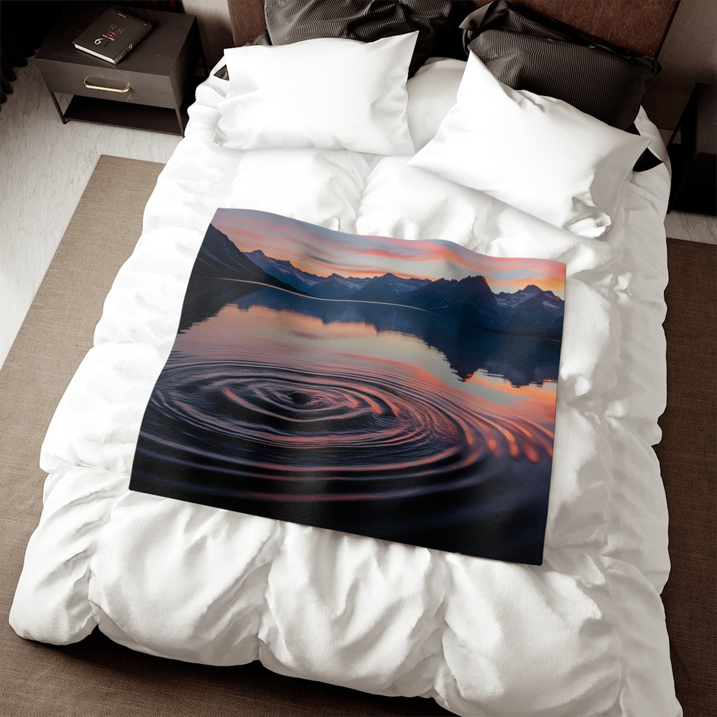 Ripple in a Lake Sweatshirt Blanket