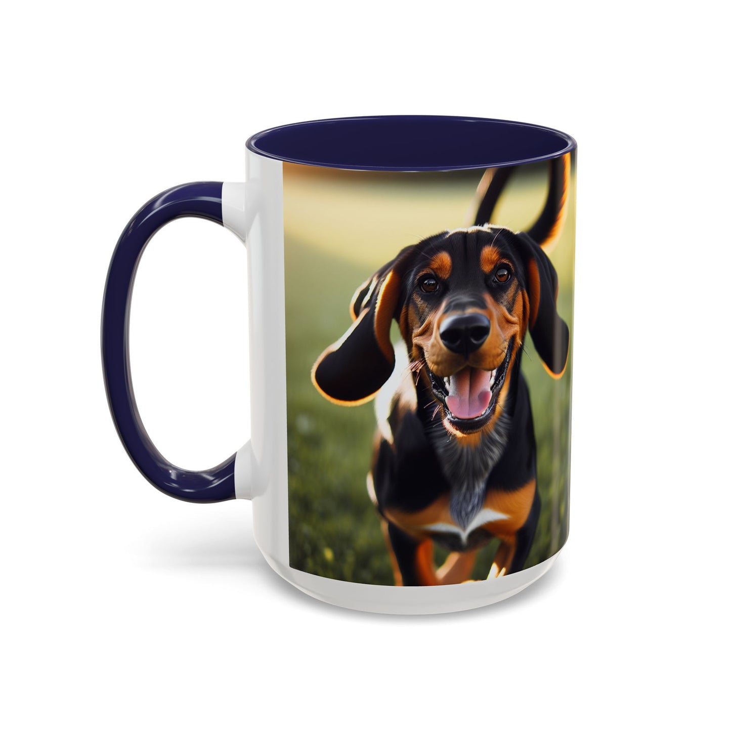 Black and Tan Coonhound Accent Coffee Mug - Perfect Gift for Dog Lovers