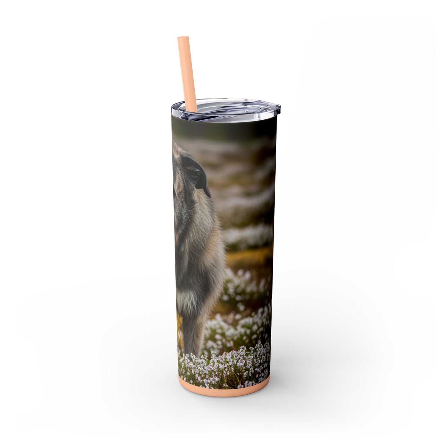 Irish Wolfhound Tumbler with Straw, 20oz