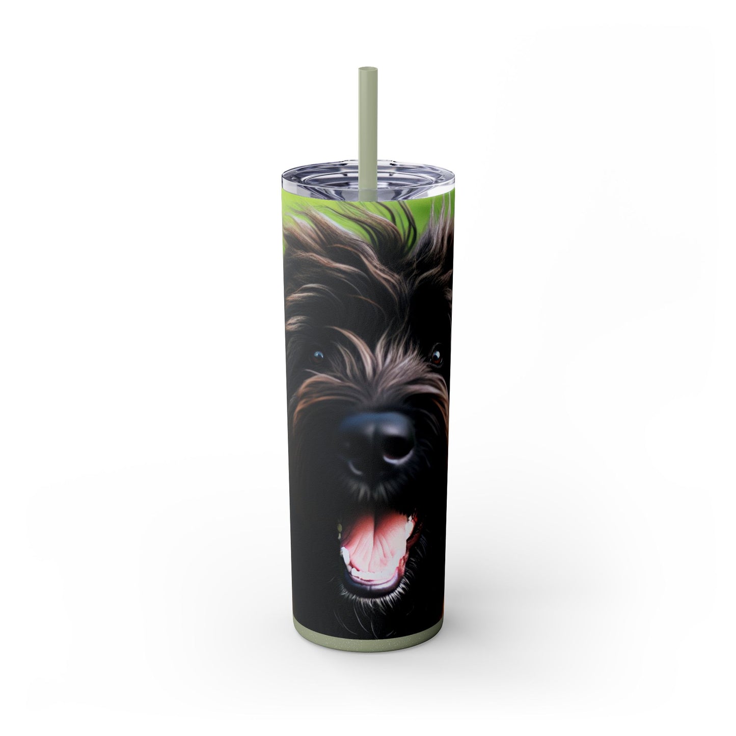 Bouvier des Ardennes Tumbler with Straw, 20oz